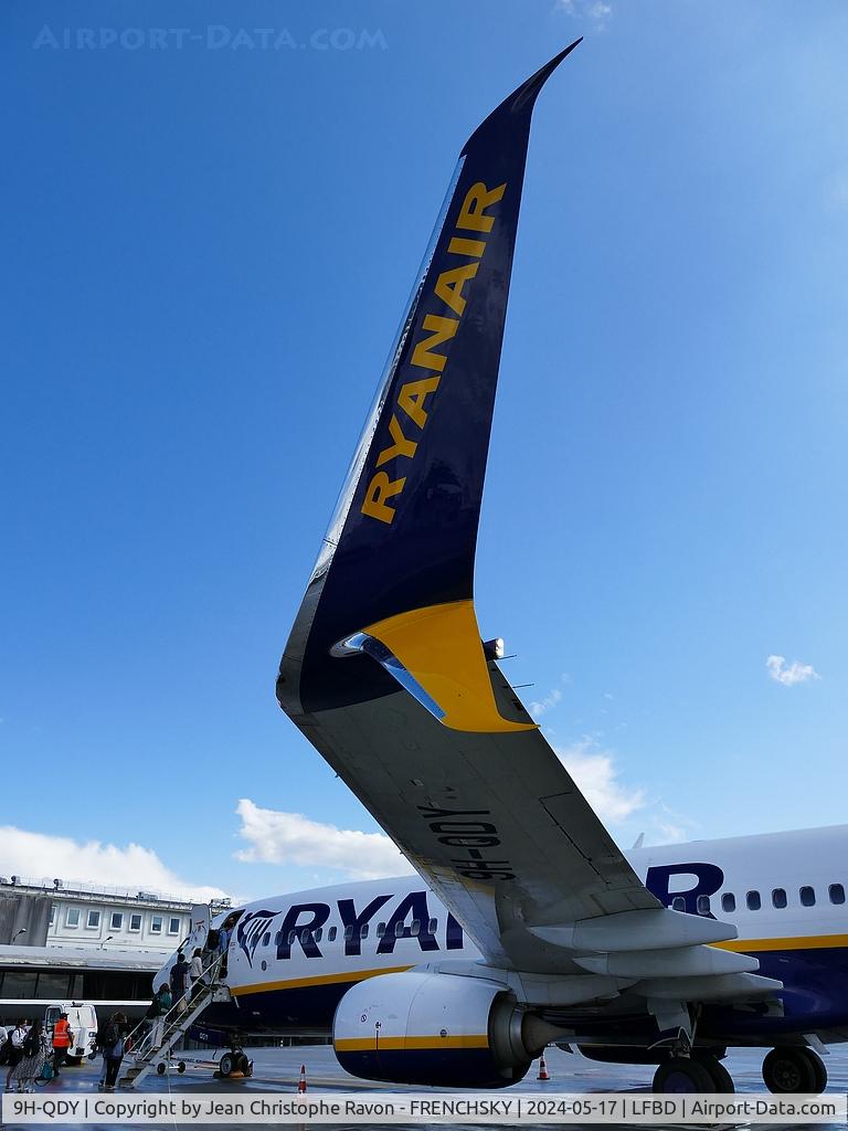 9H-QDY, 2017 Boeing 737-8AS C/N 44781, Bordeaux (BOD)	Marrakesh (RAK)	FR5295