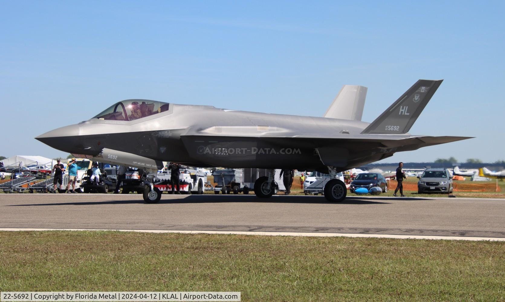 22-5692, 2022 Lockheed Martin F-35A Lightning C/N AF-393, USAF F-35A zx