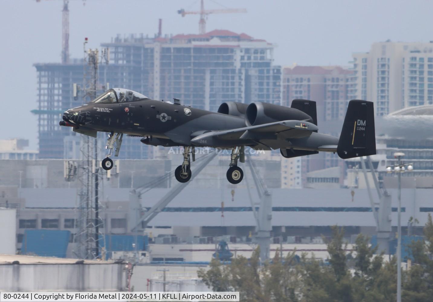 80-0244, 1980 Fairchild Republic A-10C Thunderbolt II C/N A10-0594, A-10 zx