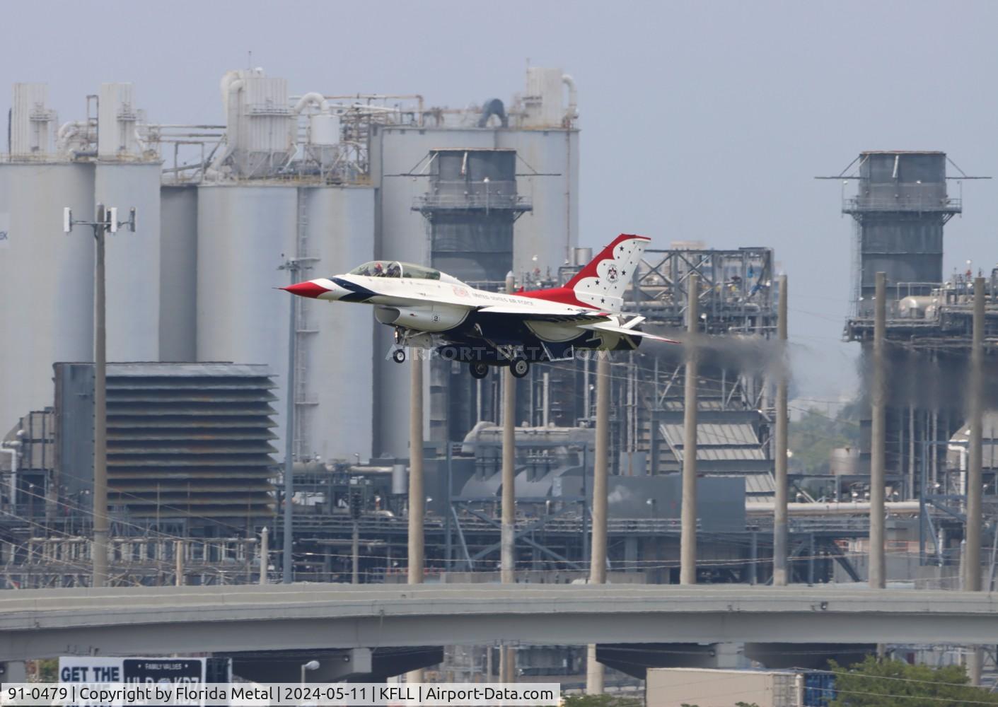 91-0479, 1991 General Dynamics F-16D Fighting Falcon C/N CD-34, Thunderbirds F-16 zx