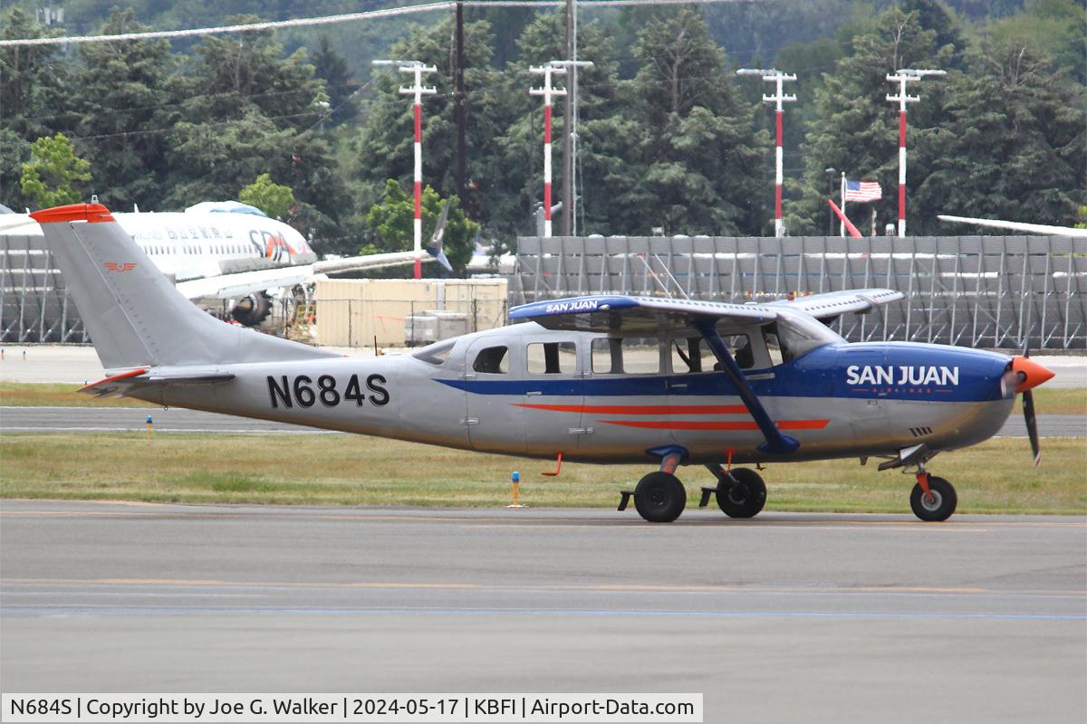N684S, 1969 Cessna T207 C/N 20700147, San Juan Airlines has applied a new livery to their 1969 vintage Cessna T207.