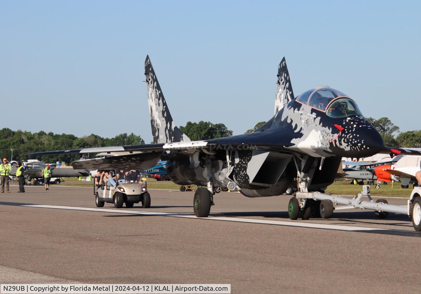 N29UB, 1989 Mikoyan-Gurevich MiG-29UB C/N 50903014896, Sun N Fun 2024 zx LAL