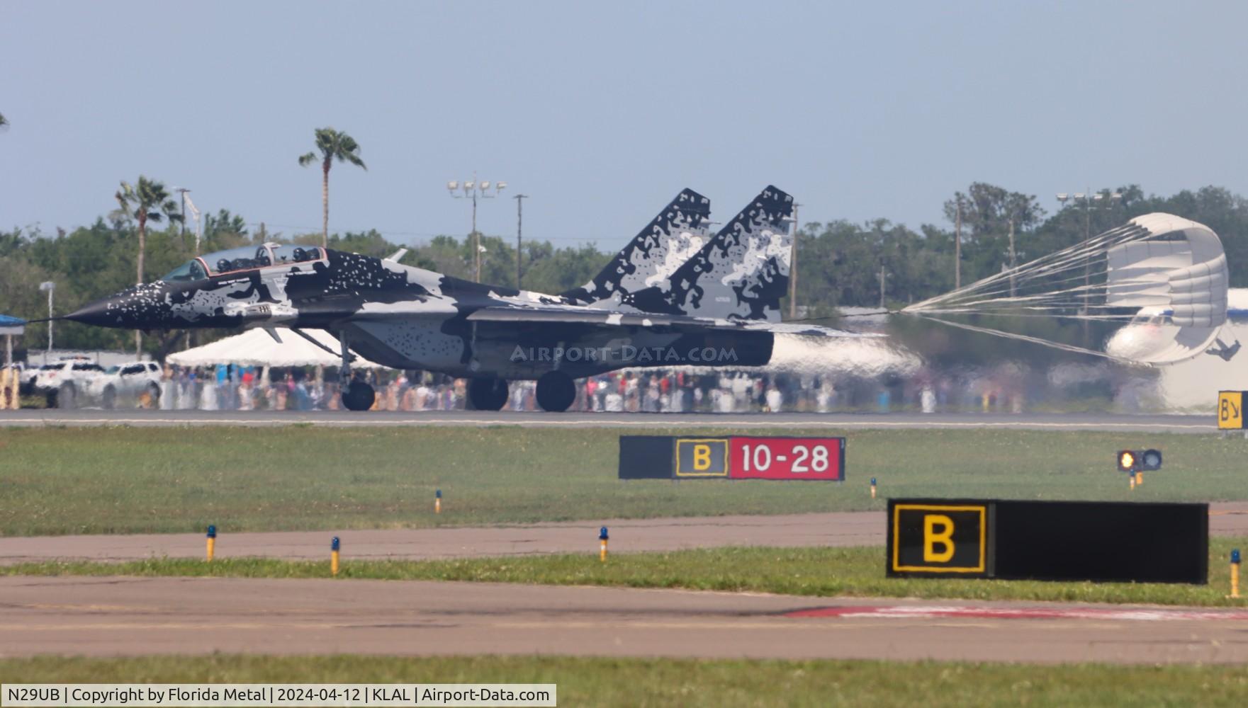 N29UB, 1989 Mikoyan-Gurevich MiG-29UB C/N 50903014896, Sun N Fun 2024 zx LAL