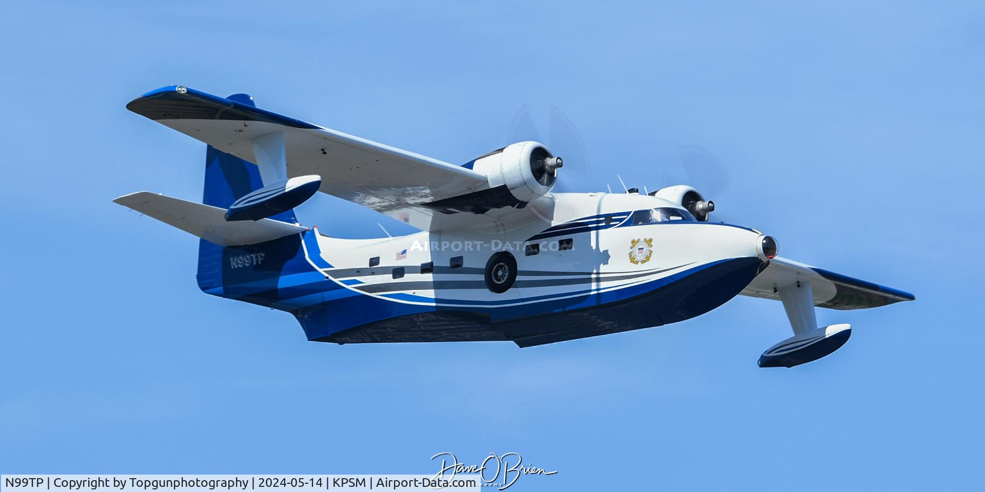 N99TP, 1951 Grumman HU-16E Albatross C/N G-295, Beautiful Albatross departs KPSM