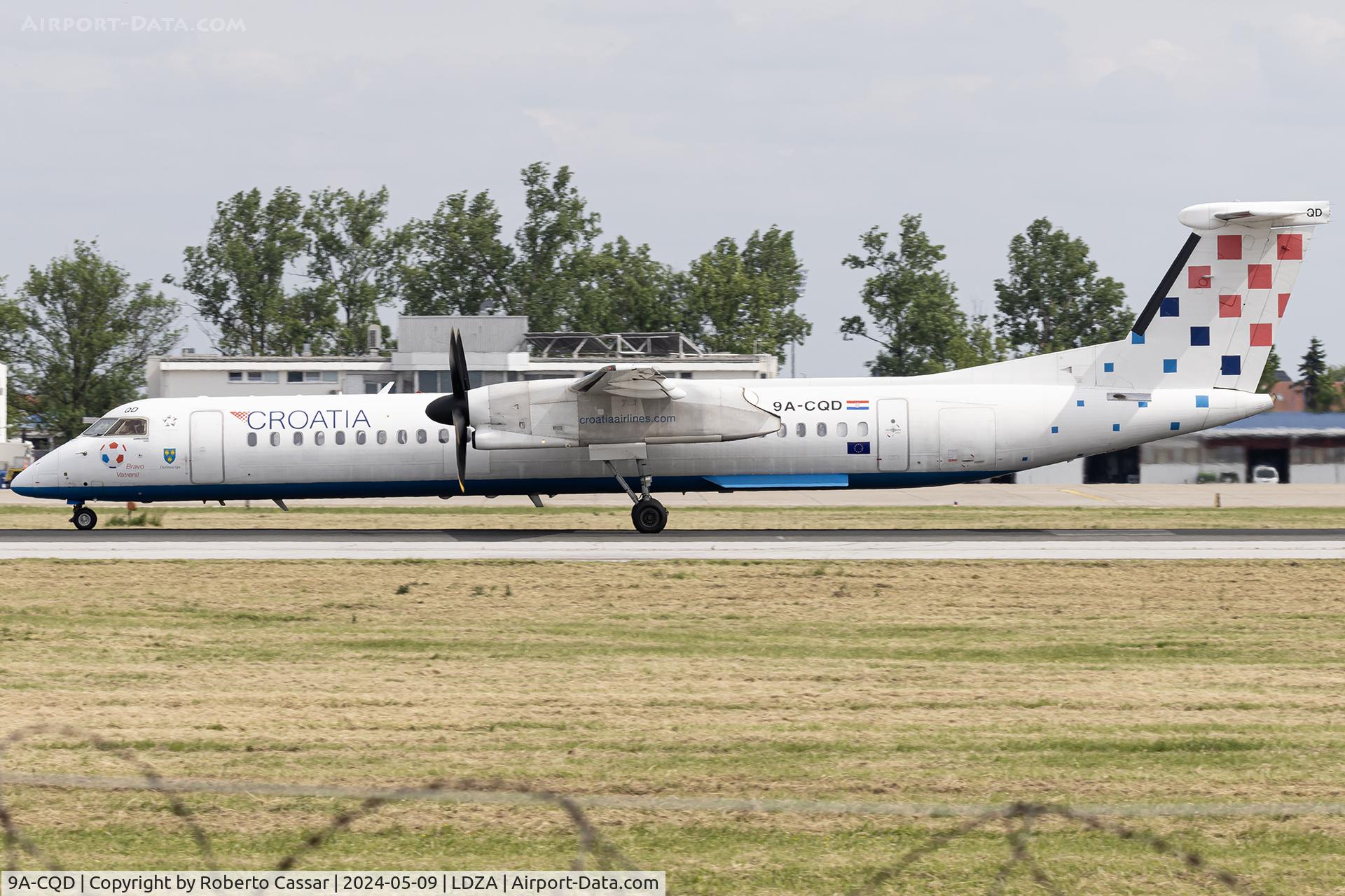 9A-CQD, 2009 De Havilland Canada DHC-8-402Q Dash 8 C/N 4260, Franjo Tu?man International Airport Zagreb