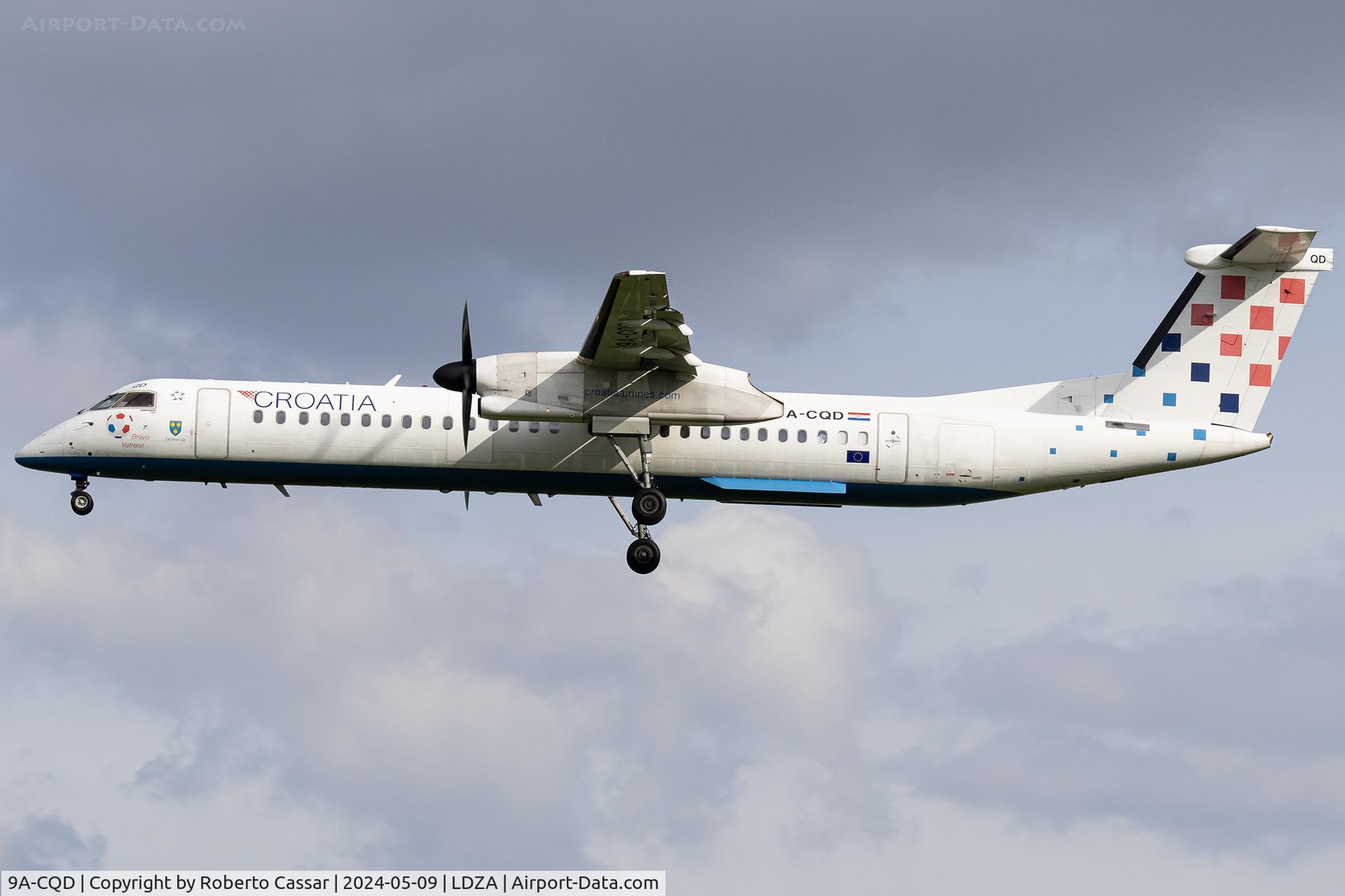 9A-CQD, 2009 De Havilland Canada DHC-8-402Q Dash 8 C/N 4260, Franjo Tu?man International Airport Zagreb