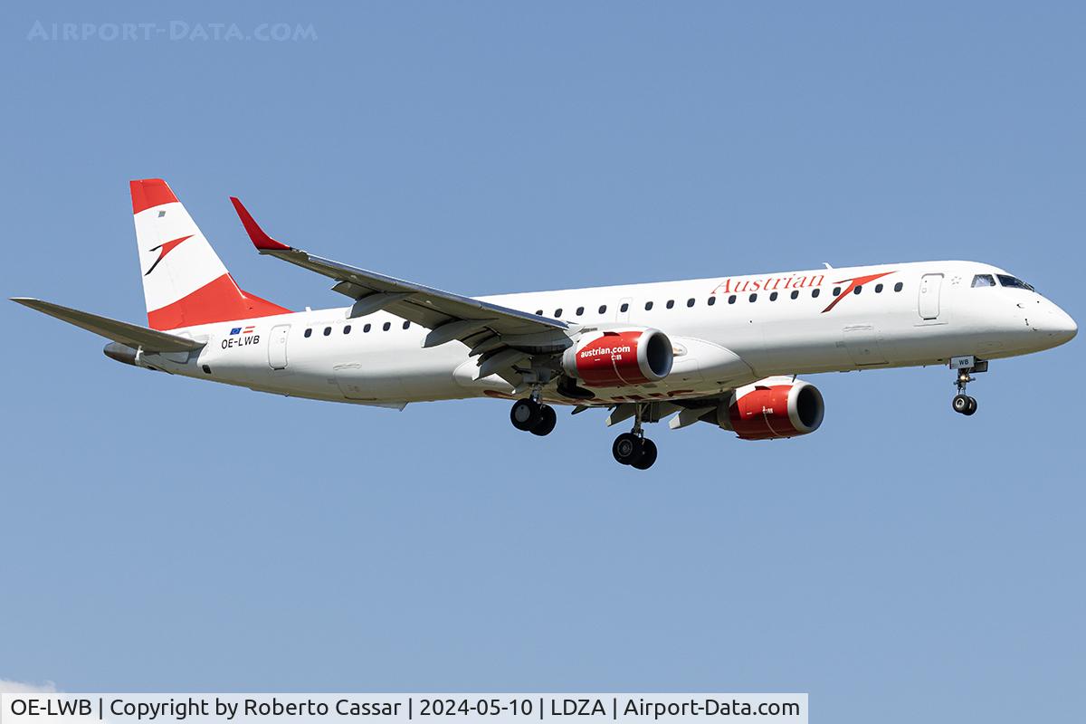 OE-LWB, 2009 Embraer 195LR (ERJ-190-200LR) C/N 19000324, Franjo Tu?man International Airport Zagreb
