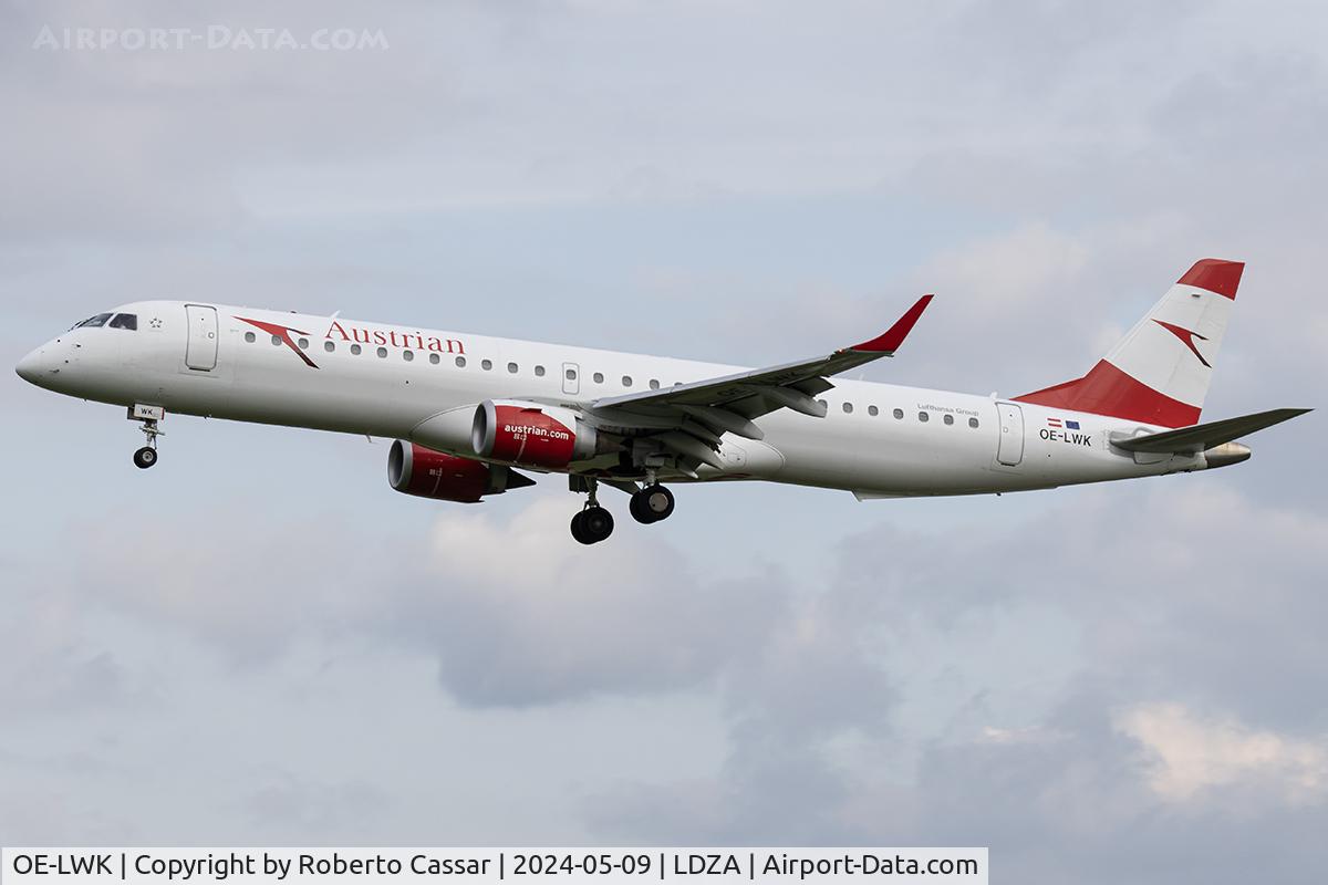 OE-LWK, 2012 Embraer 195LR  (ERJ-190-200LR) C/N 19000523, Franjo Tu?man International Airport Zagreb