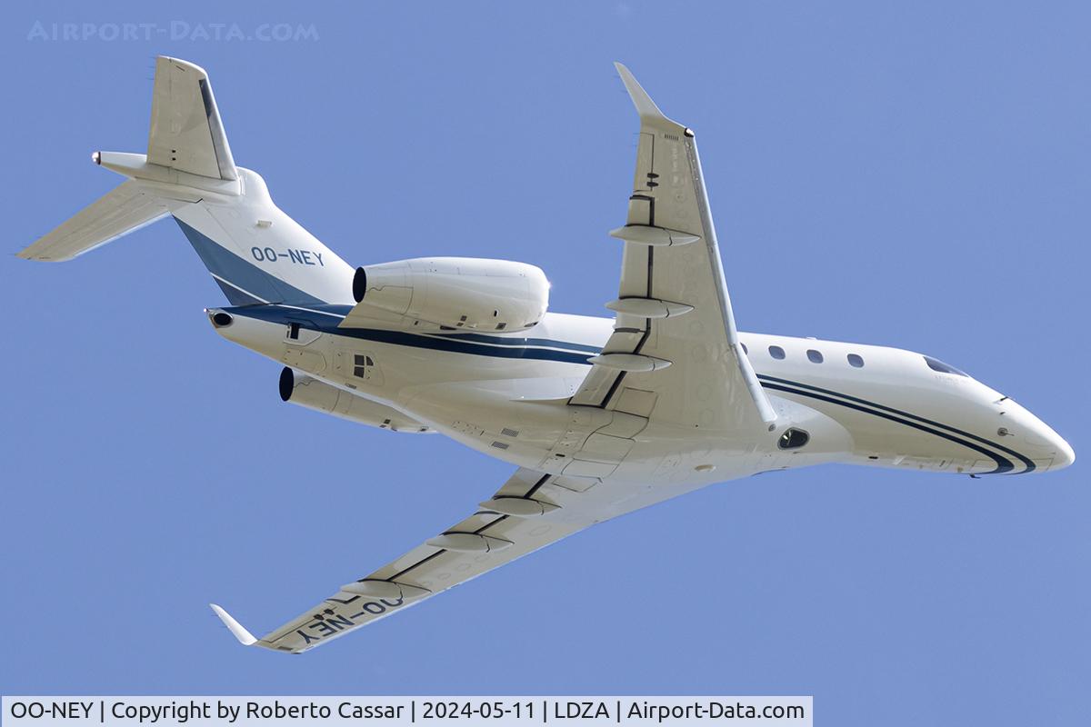 OO-NEY, 2015 Embraer EMB-545 Legacy 450 C/N 55010003, Franjo Tu?man International Airport Zagreb