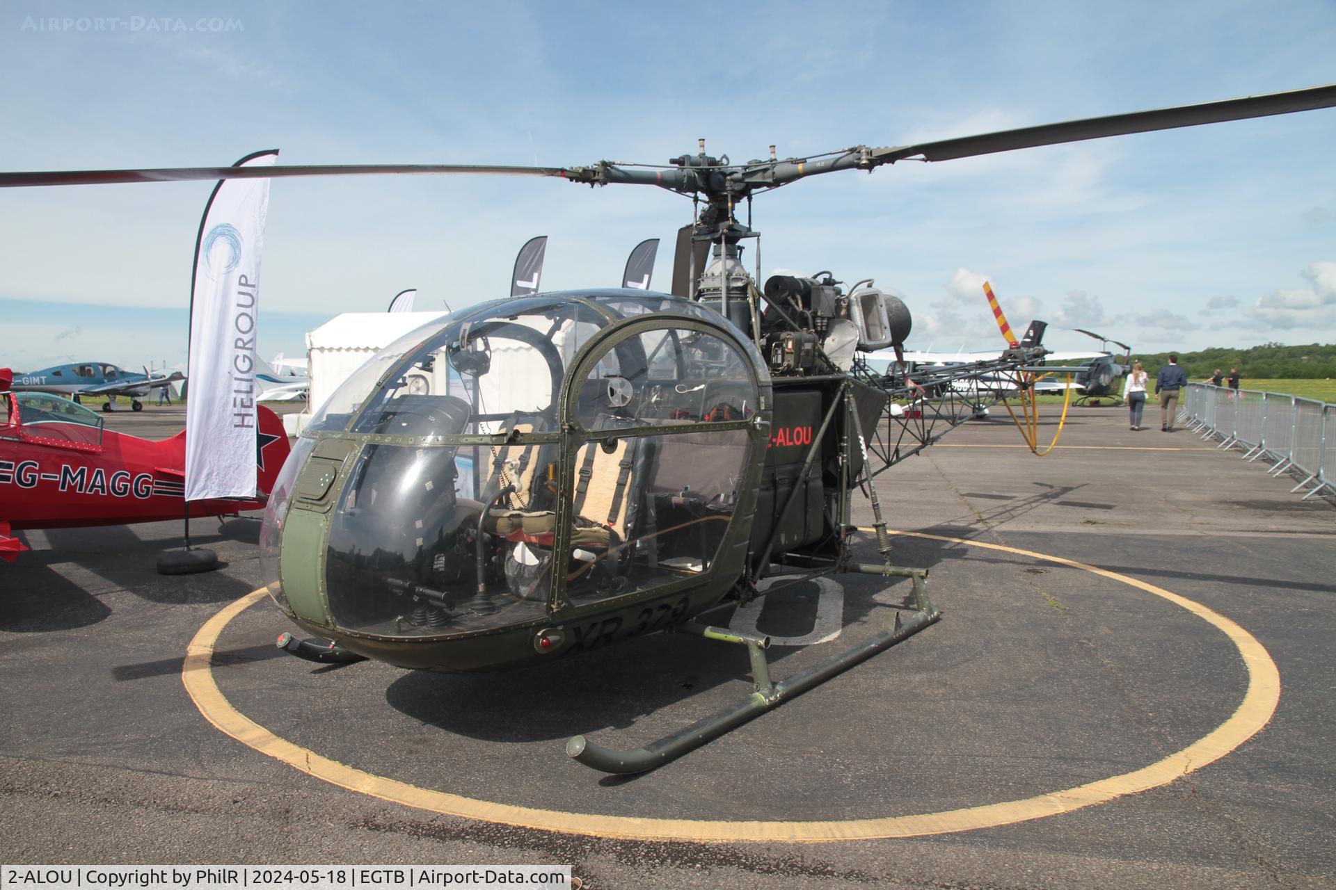 2-ALOU, 1961 Sud Aviation Alouette AH.2 C/N 1583, 2-ALOU (XR379) 1961 Sud-Est SE.3130 Alouette II Booker 17.05.24 (2)