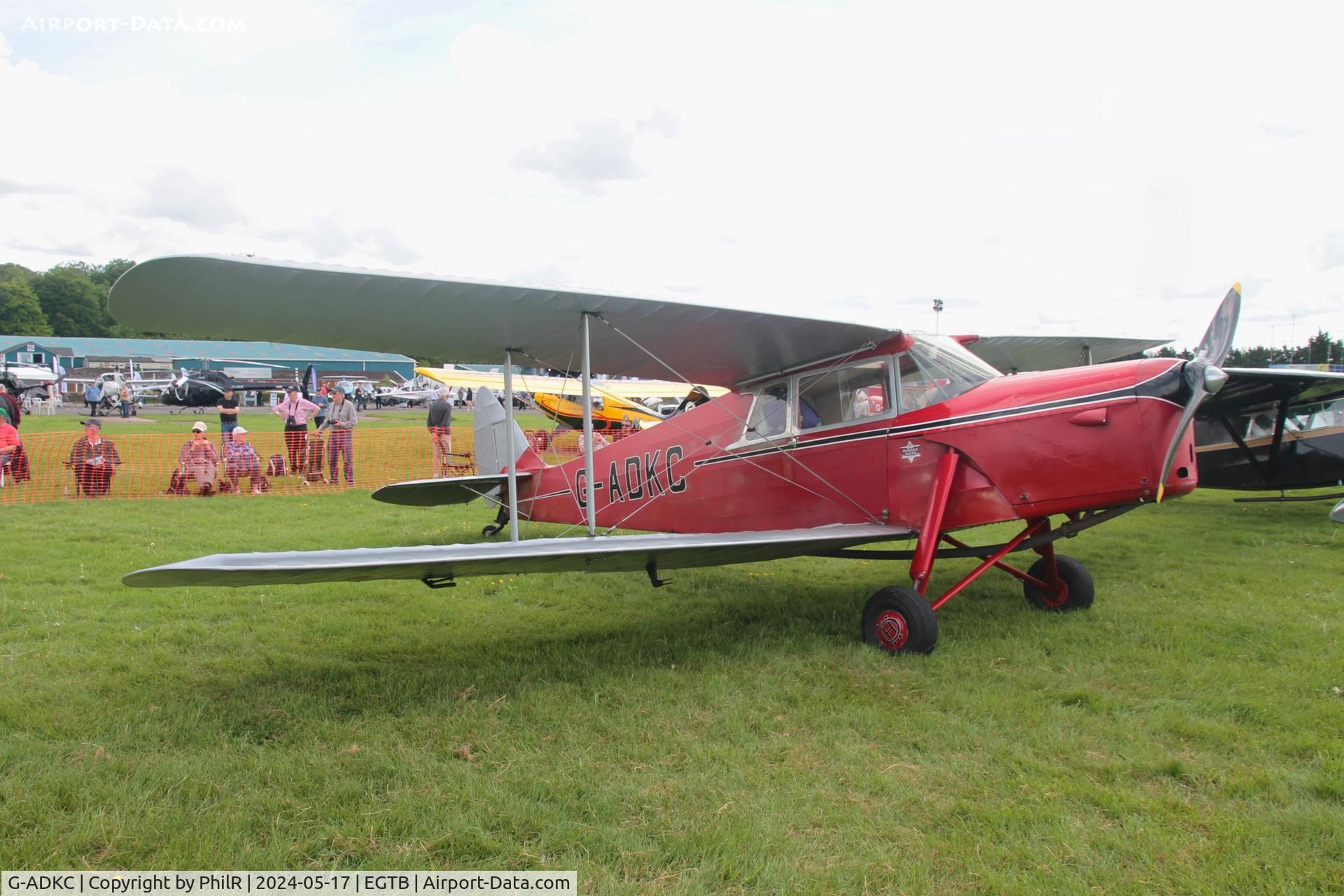 G-ADKC, 1936 De Havilland DH.87B Hornet Moth C/N 8064, G-ADKC 1936 DH87B Hornet Moth Booker 17.05.24 (2)