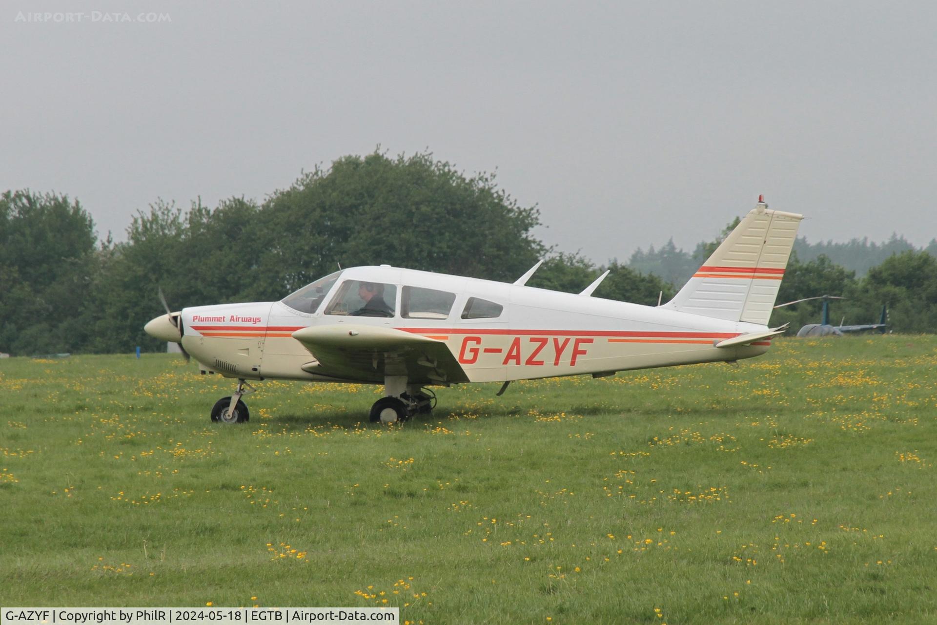 G-AZYF, 1968 Piper PA-28-180 Cherokee C/N 28-5227, G-AZYF 1968 Piper PA-28-180 Cherokee Booker 18.05.24