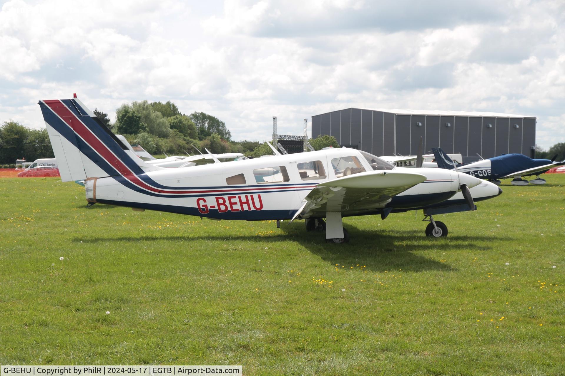 G-BEHU, 1976 Piper PA-34-200T Seneca II C/N 34-7670265, G-BEHU 1976 Piper PA-34-200T Seneca ll Booker 17.05.24(1)
