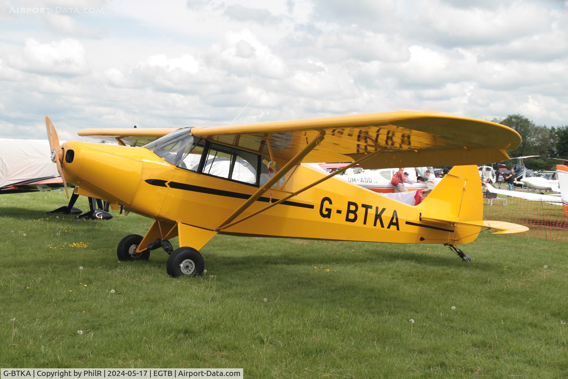 G-BTKA, 1941 Piper J5A Cub Cruiser C/N 5954, G-BTKA 1941 Piper J5A Cub Cruiser Booker17.05.24 (2)