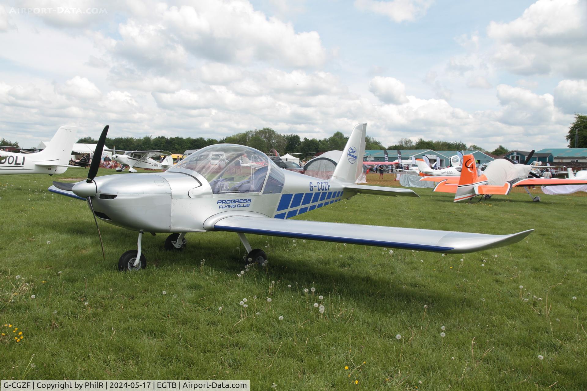 G-CGZF, 2011 Cosmik Aviation Team Eurostar C/N 3928, G-CGZF 2011 Cosmik Aviation Ltd EV-97 TeamEurostar UK Booker 17.05.24