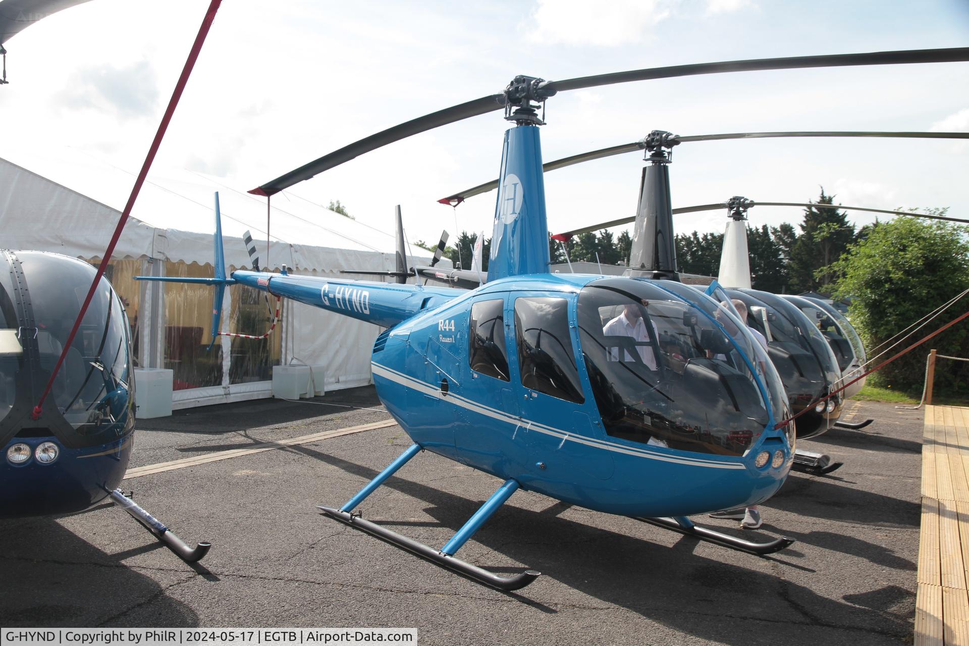 G-HYND, 2016 Robinson R44 Raven C/N 2433, G-HYND 2016 Robinson R44 Raven Booker 17.05.24 (2)