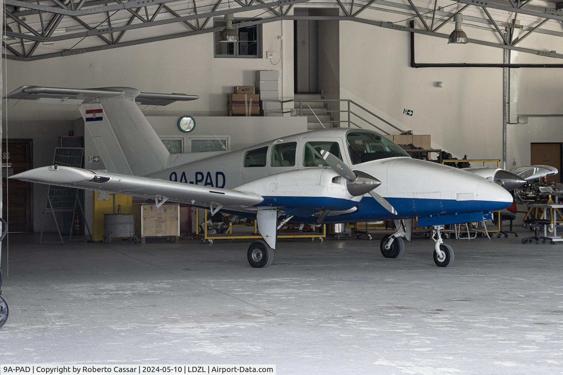 9A-PAD, 1981 Beech 76 Duchess C/N ME-408, Aerodrom Lu?ko