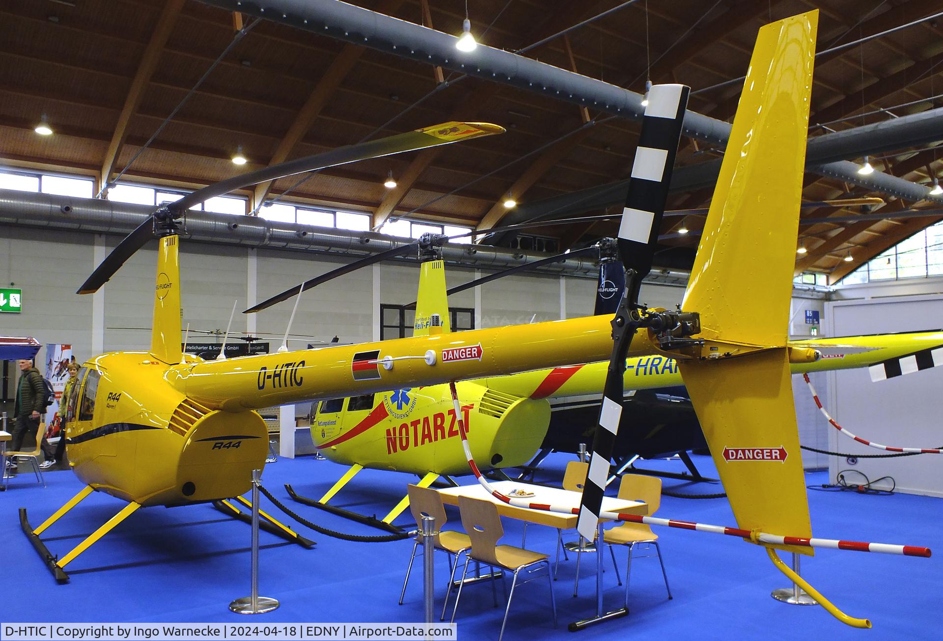 D-HTIC, Robinson R44 Raven I C/N not found_D-HTIC, Robinson R44 Raven I at the AERO 2024, Friedrichshafen
