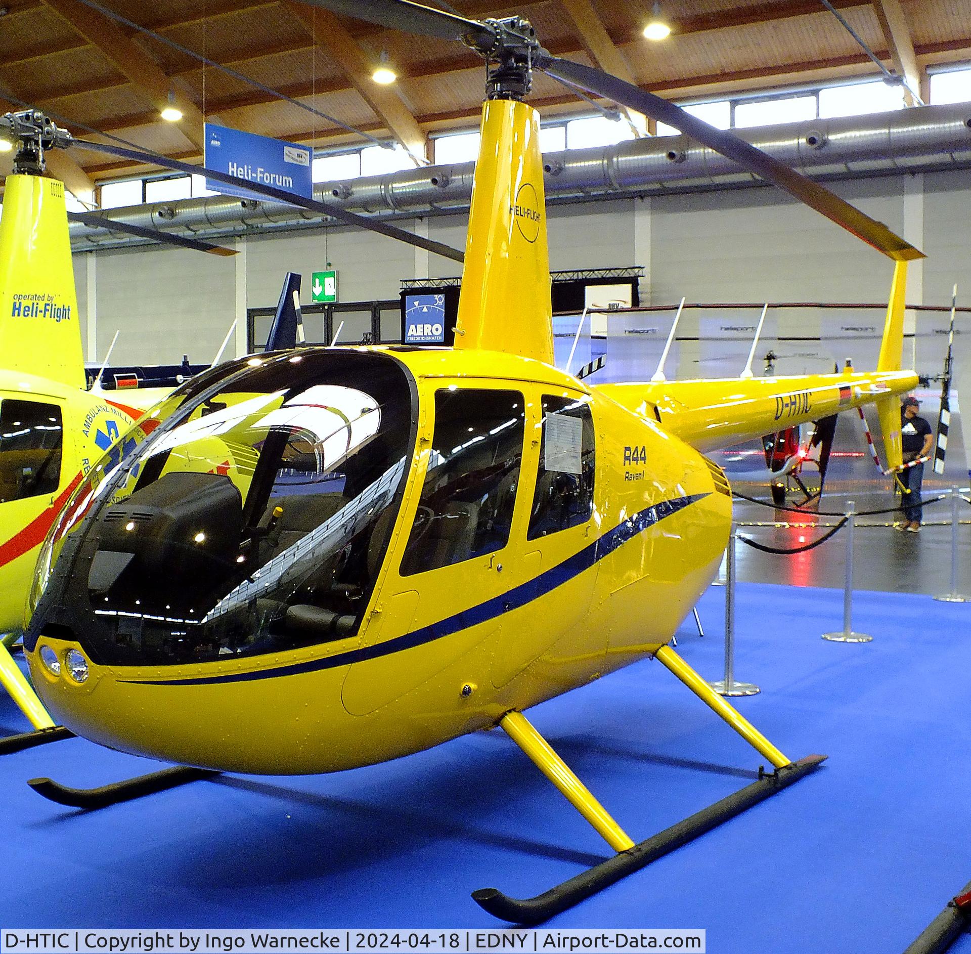 D-HTIC, Robinson R44 Raven I C/N not found_D-HTIC, Robinson R44 Raven I at the AERO 2024, Friedrichshafen