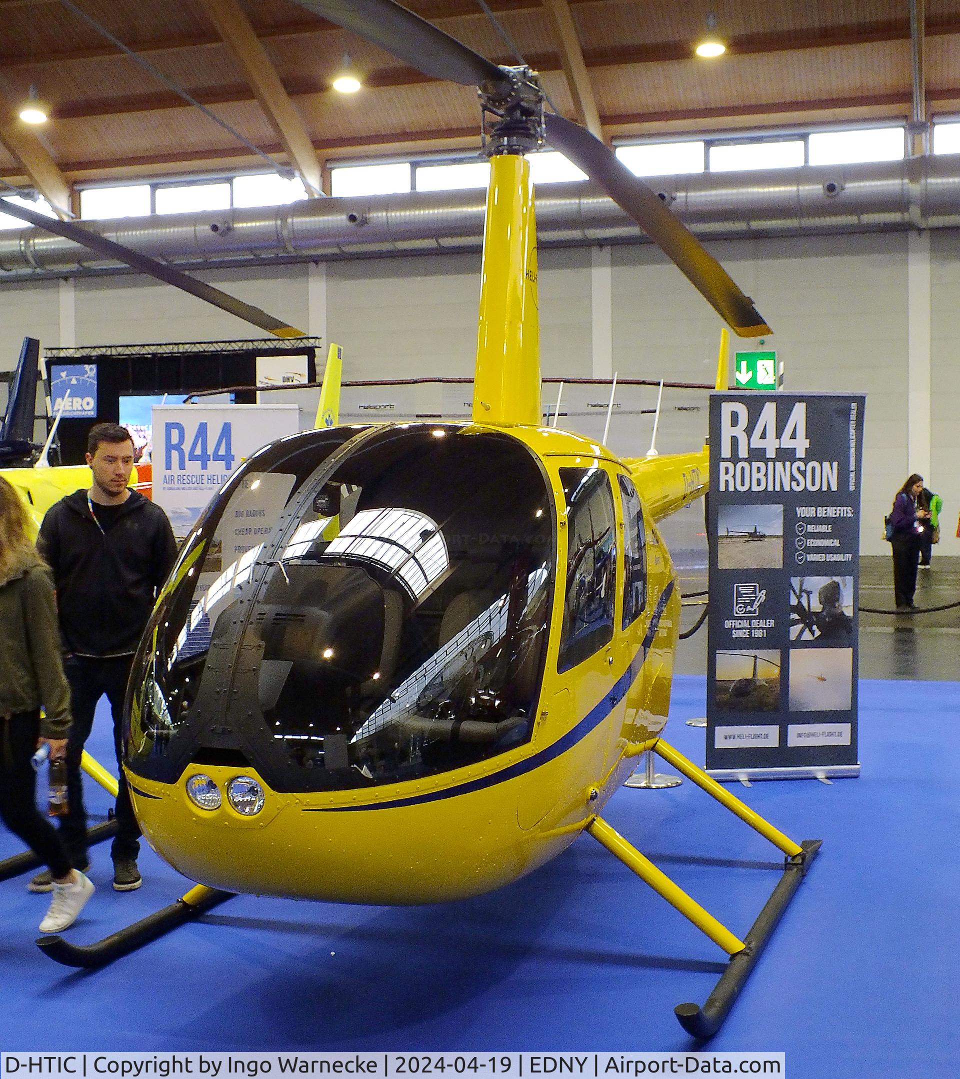 D-HTIC, Robinson R44 Raven I C/N not found_D-HTIC, Robinson R44 Raven I at the AERO 2024, Friedrichshafen