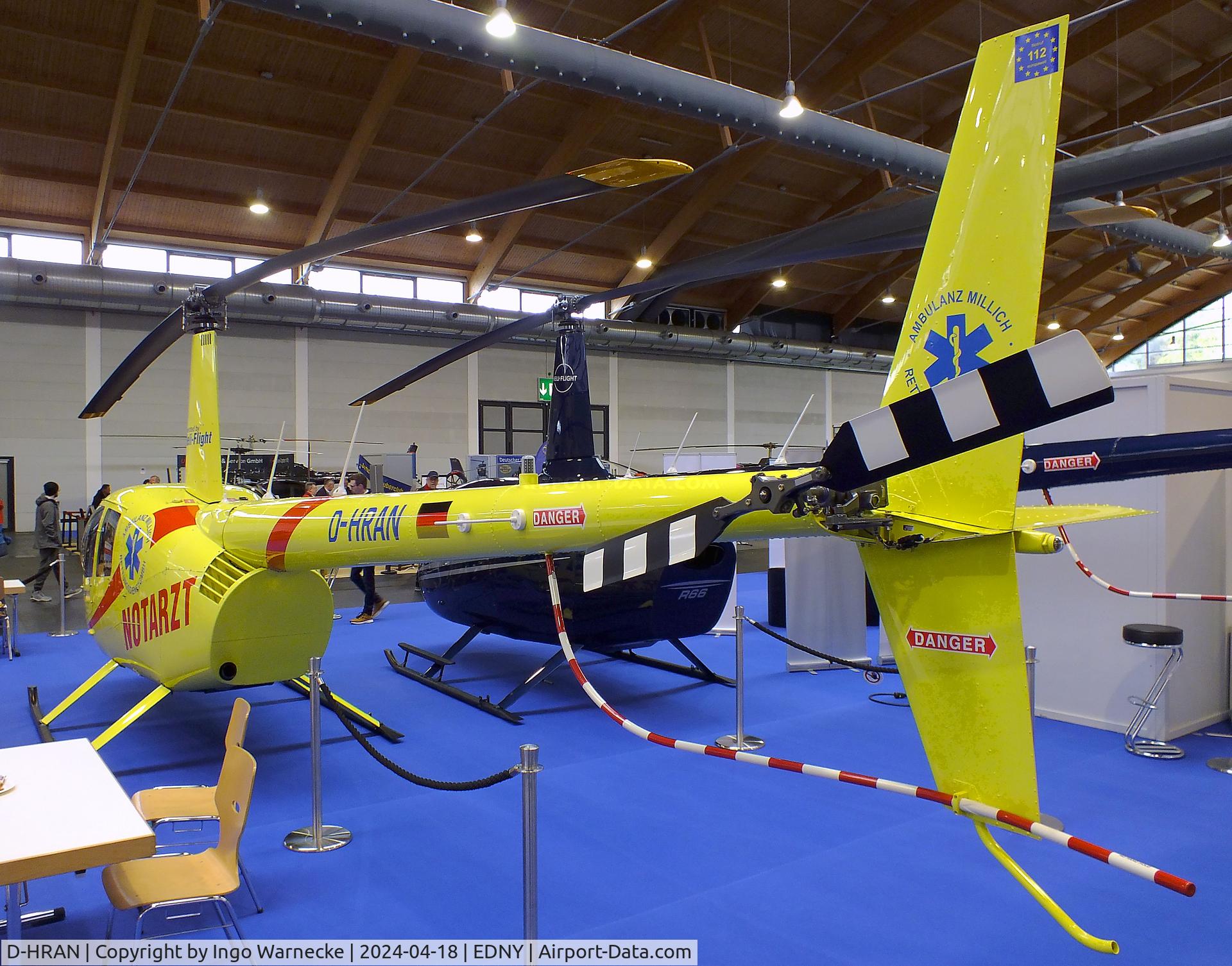 D-HRAN, Robinson R44  Raven II C/N 14270, Robinson R44 Raven II at the AERO 2024, Friedrichshafen