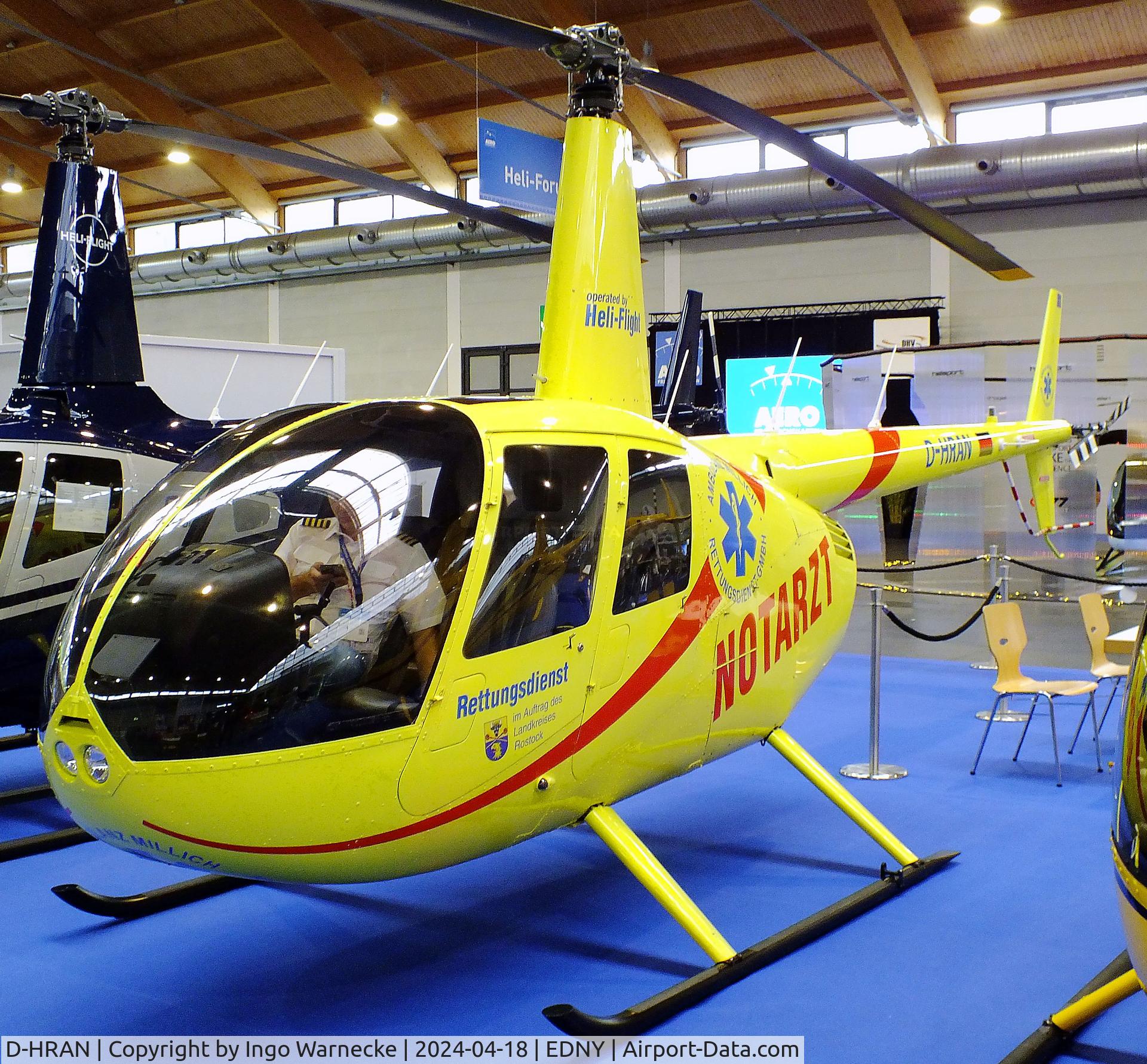 D-HRAN, Robinson R44  Raven II C/N 14270, Robinson R44 Raven II at the AERO 2024, Friedrichshafen