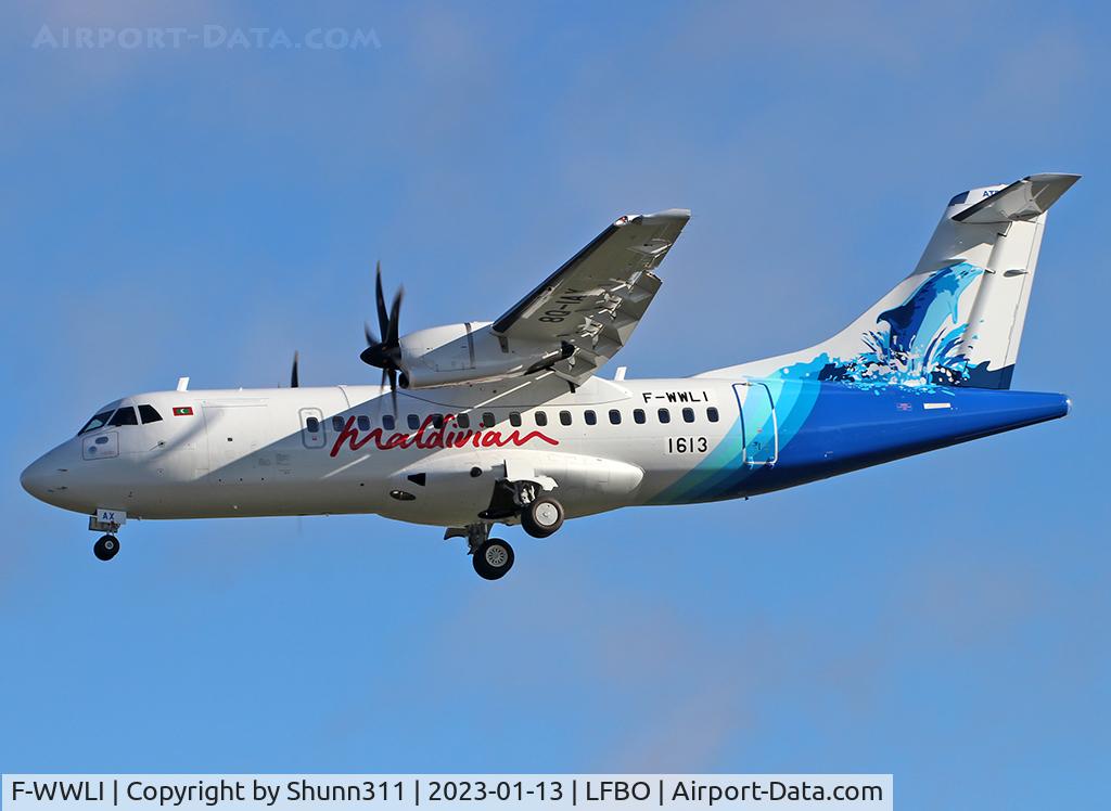 F-WWLI, 2022 ATR 42-600 C/N 1613, C/n 1613 - To be 8Q-IAX