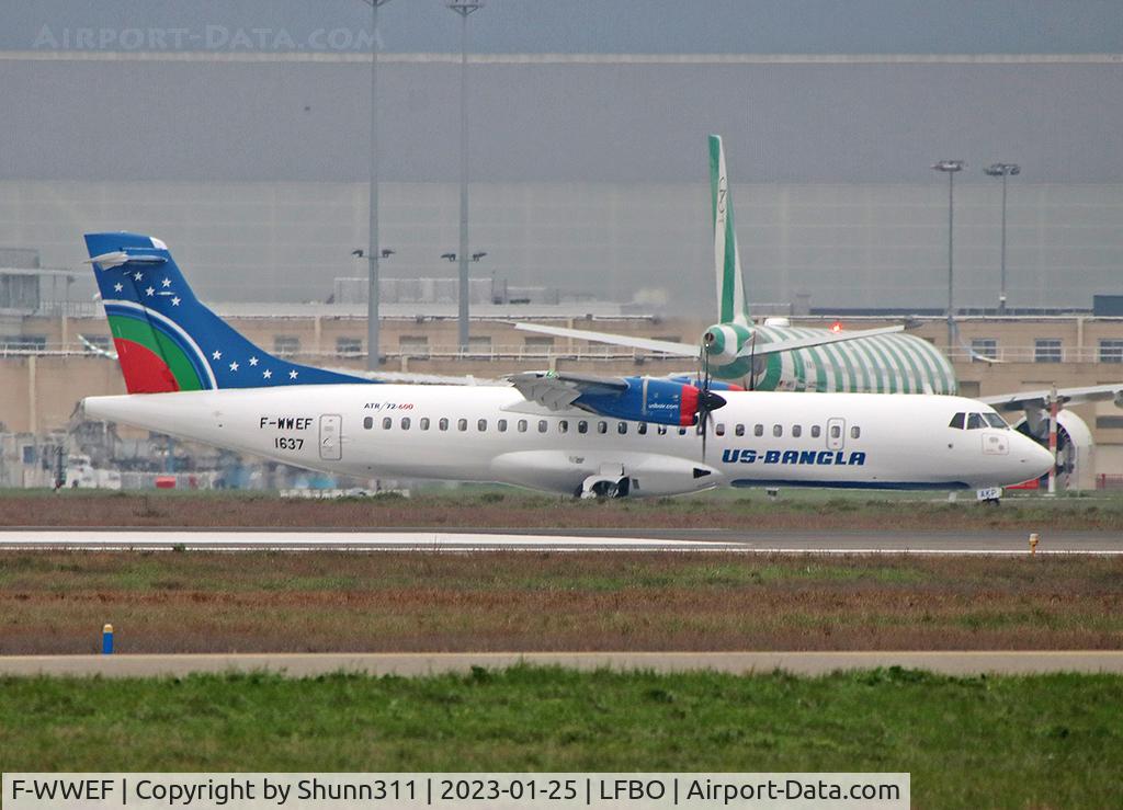F-WWEF, 2020 ATR 72-600 C/N 1637, C/n 1637 - To be S2-AKP - Tarom ntu...