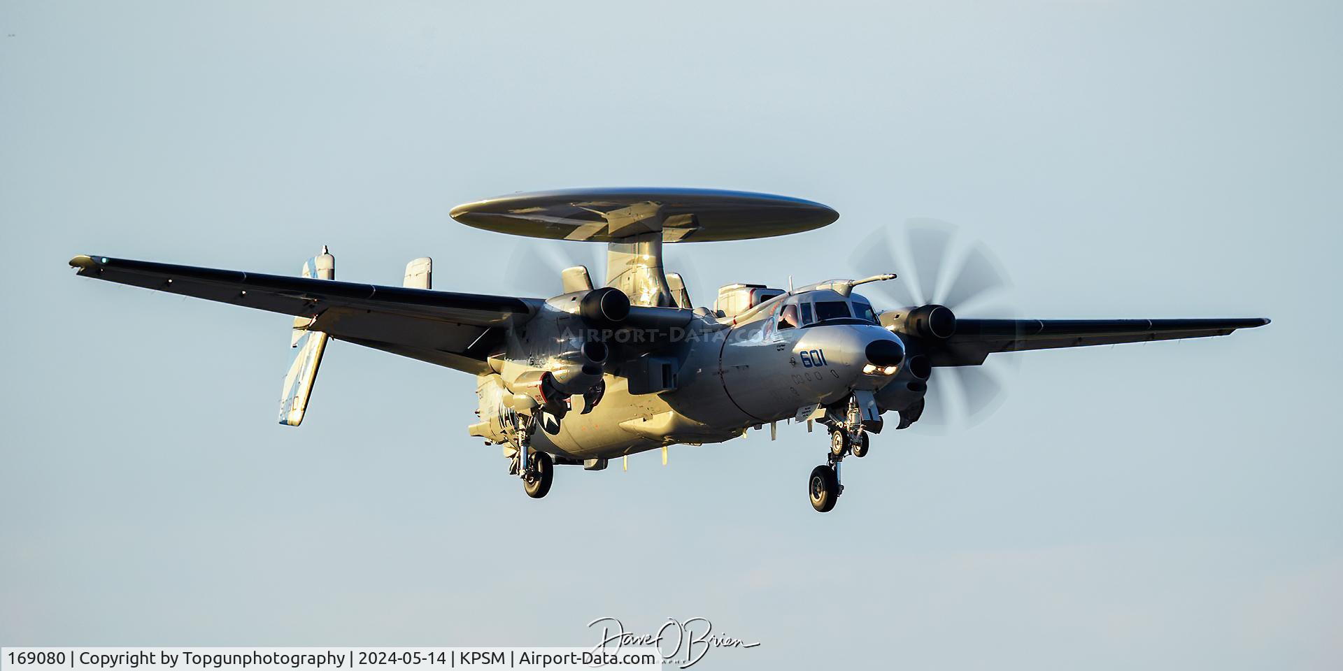 169080, Northrop Grumman E-2D Advanced Hawkeye C/N AA46, GULL5 on short final for RW16