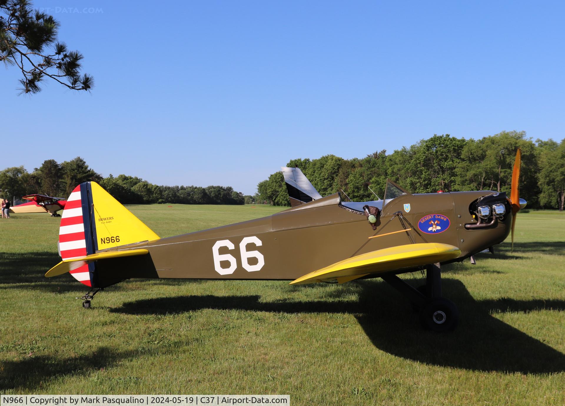 N966, 1975 Bowers Fly Baby C/N 70-14, Bowers Fly Baby