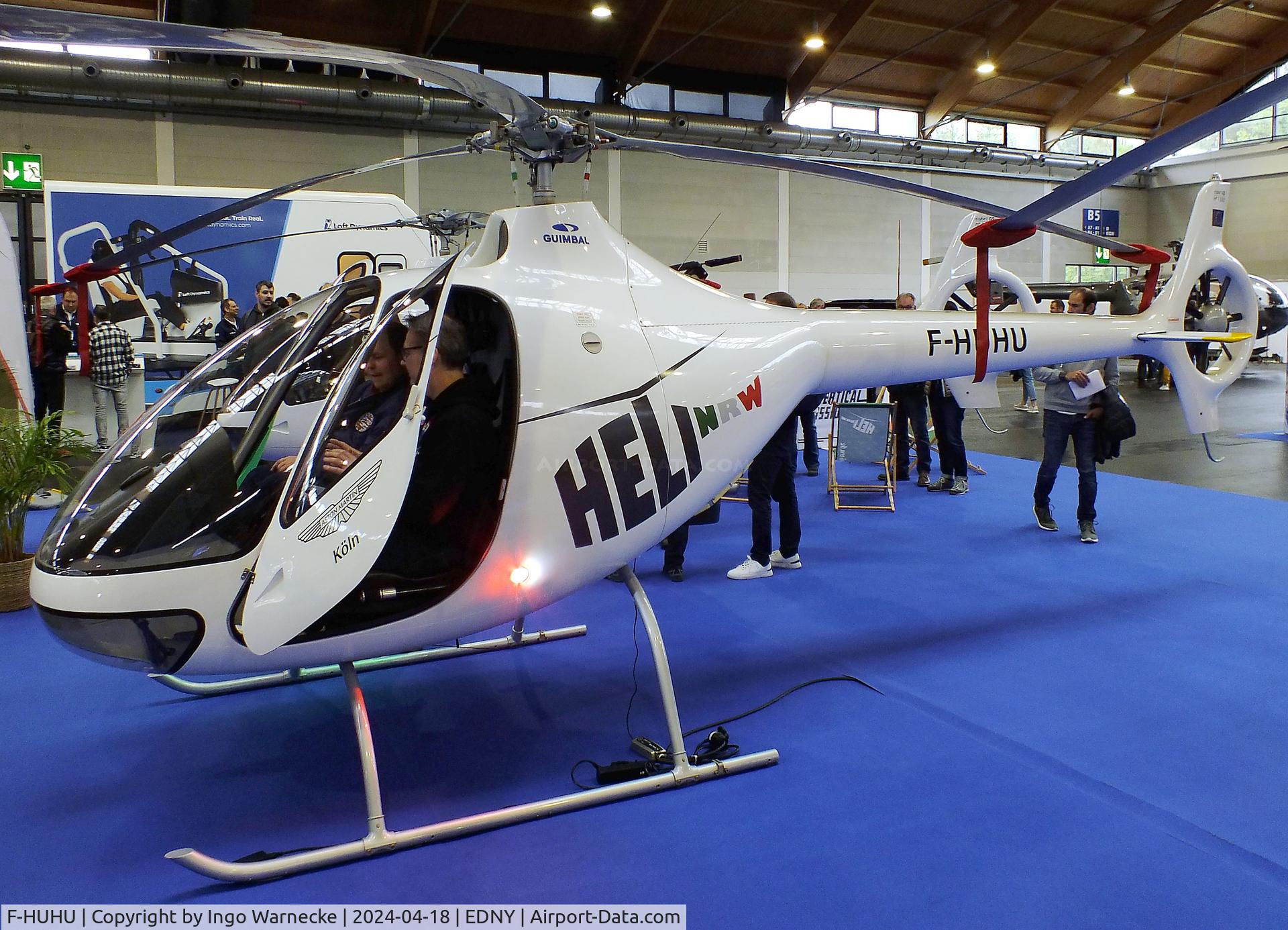 F-HUHU, Guimbal Cabri G2 C/N 1302, Guimbal Cabri G2 of Heli NRW at the AERO 2024, Friedrichshafen
