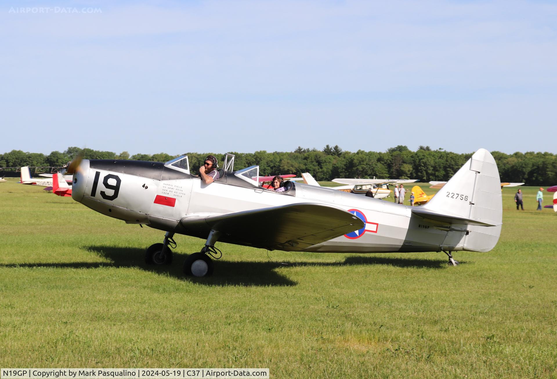 N19GP, 1942 Fairchild PT-19A C/N T42-1844, Fairchild PT-19A