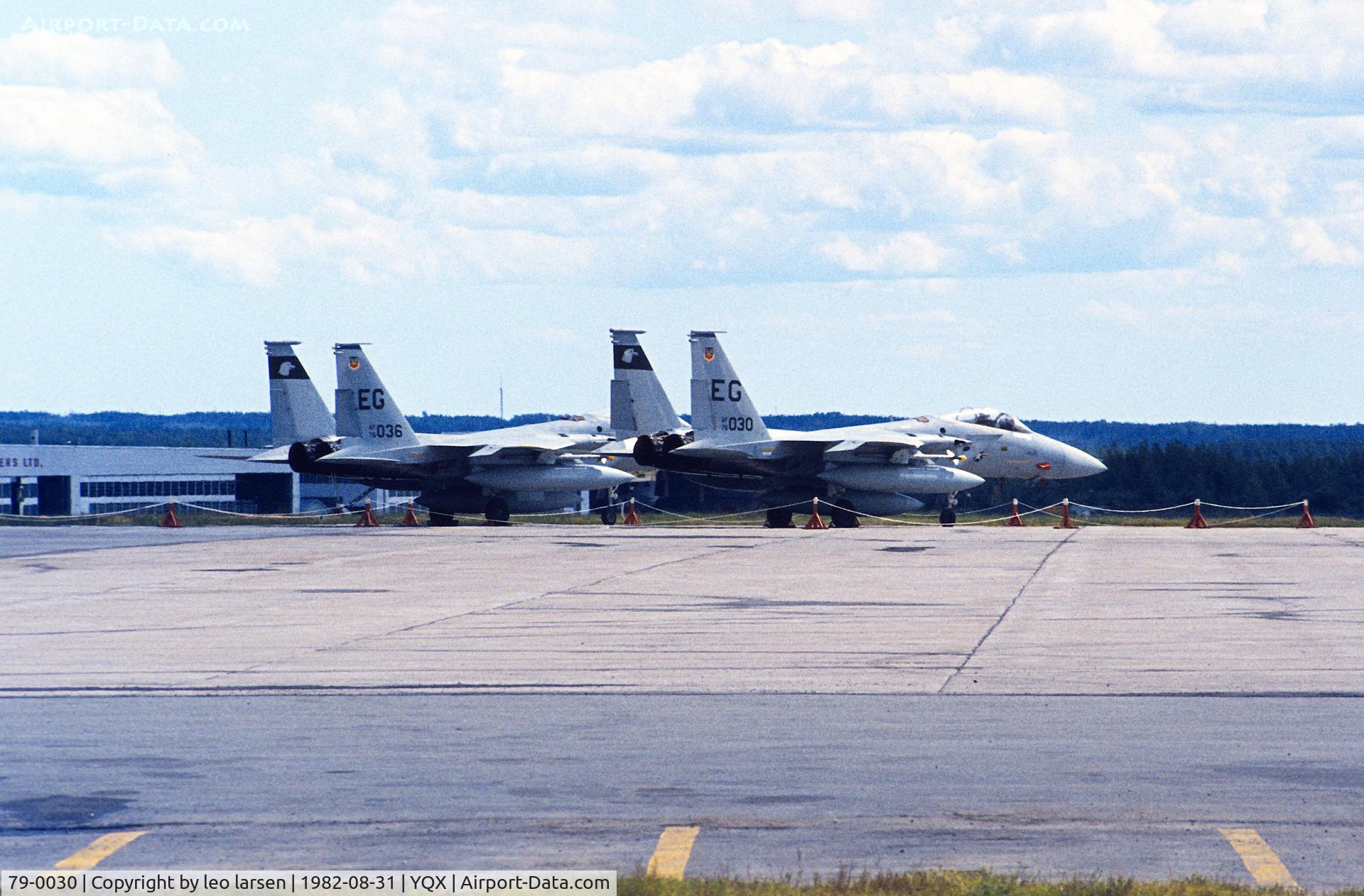 79-0030, 1979 McDonnell Douglas F-15C Eagle C/N 0565/C099, Gander 32.8.1982