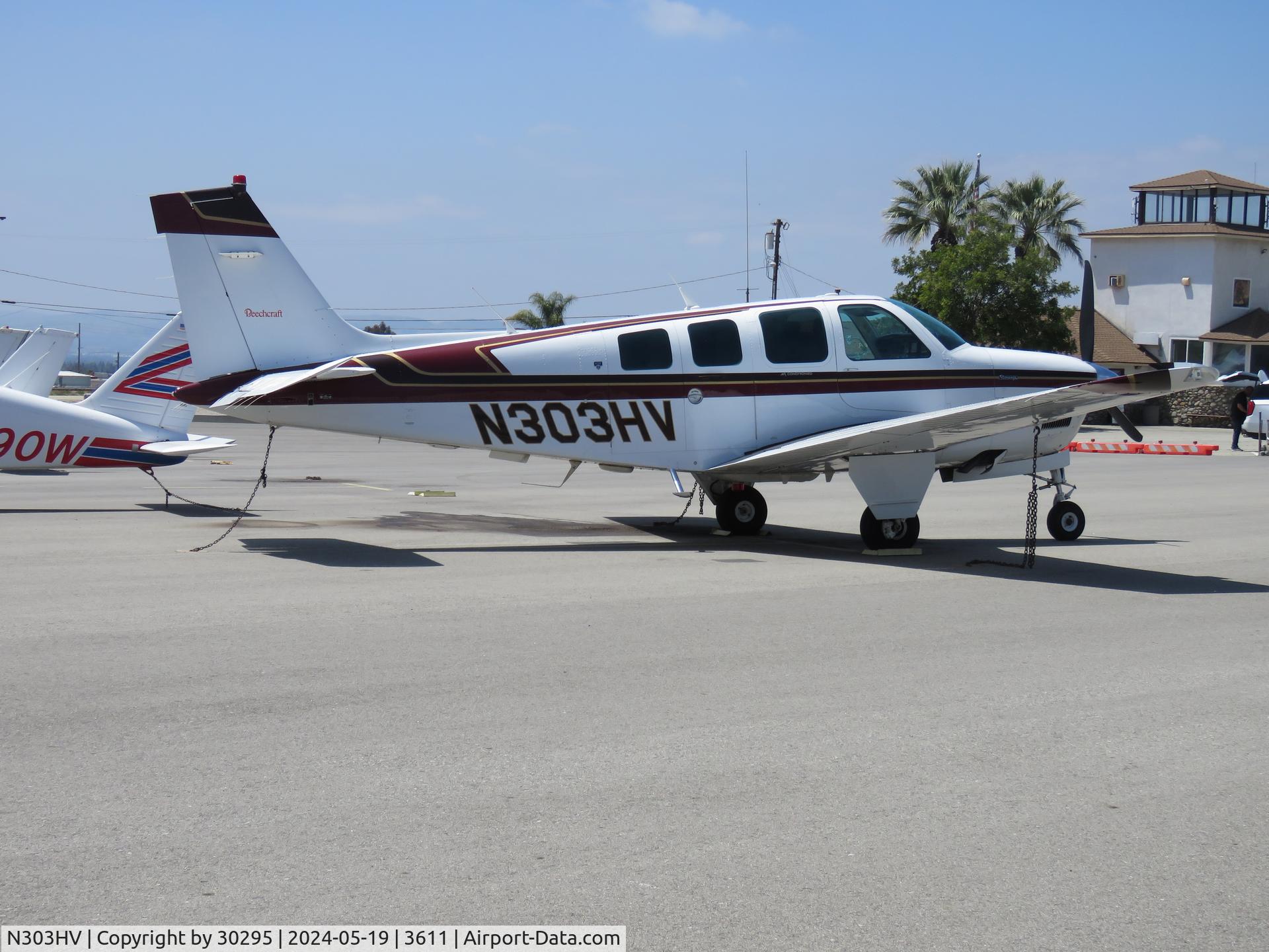 N303HV, 1994 Beech A36 Bonanza 36 C/N E-2864, Parked