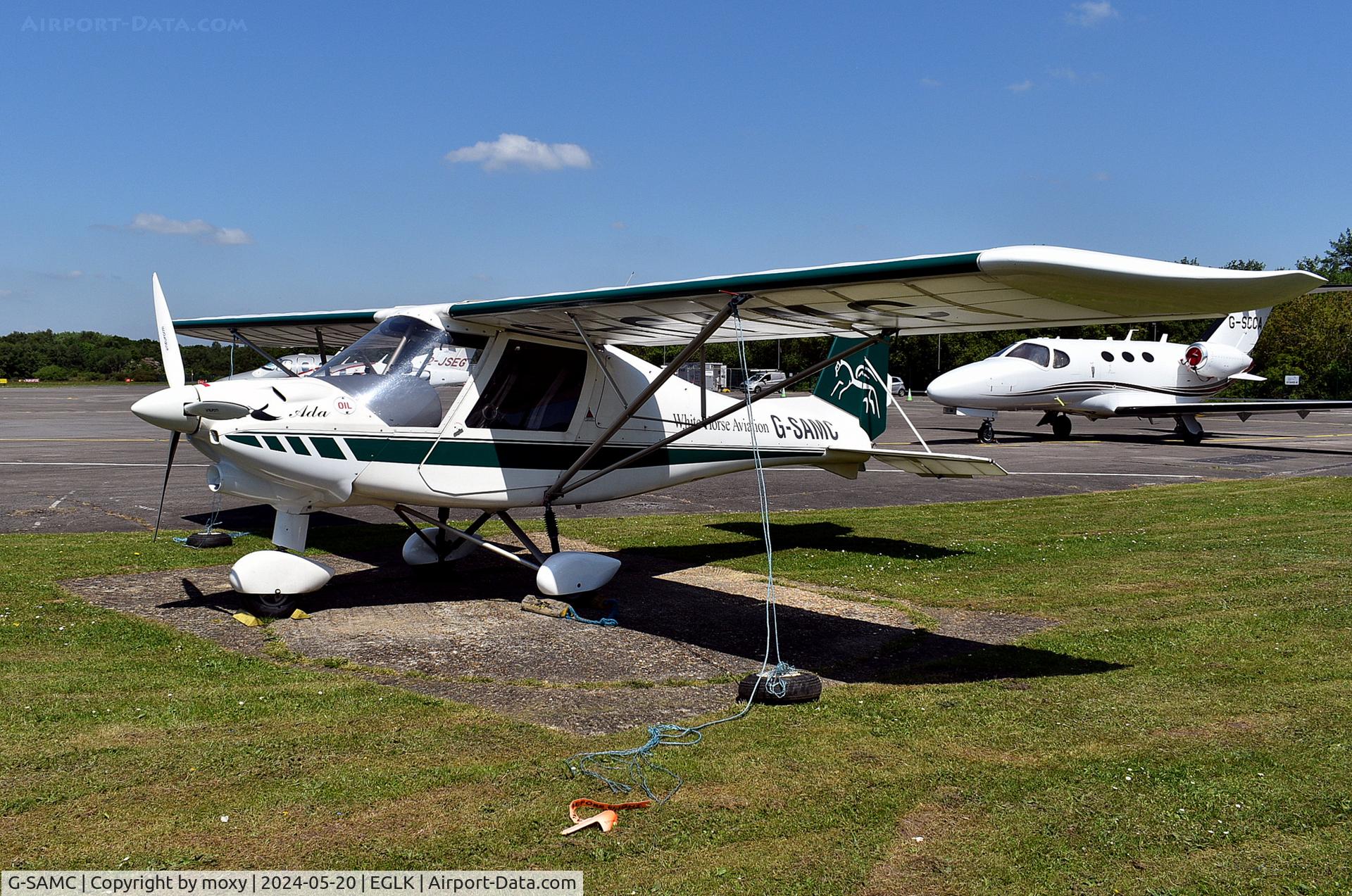 G-SAMC, 2012 Comco Ikarus C42 FB80 Bravo C/N 1207-7213, Comco Ikarus C42 FB80 Bravo at Blackbushe.