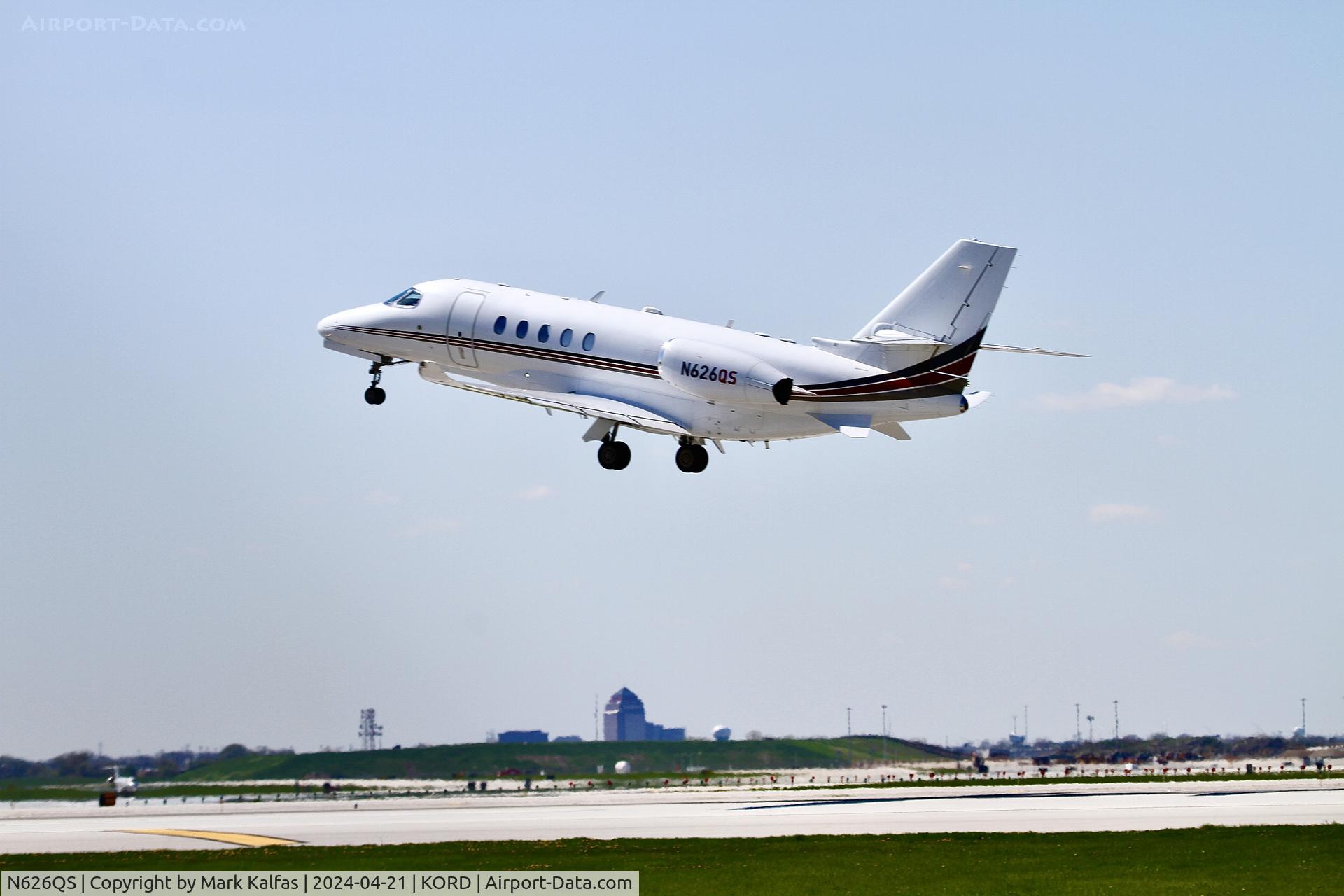 N626QS, 2018 Cessna 680A Citation Latitude C/N 680A-0164, C680A Net Jets Cessna 680A Citation Latitude N626QS EJA626 ORD-CNI. departing 22L KORD