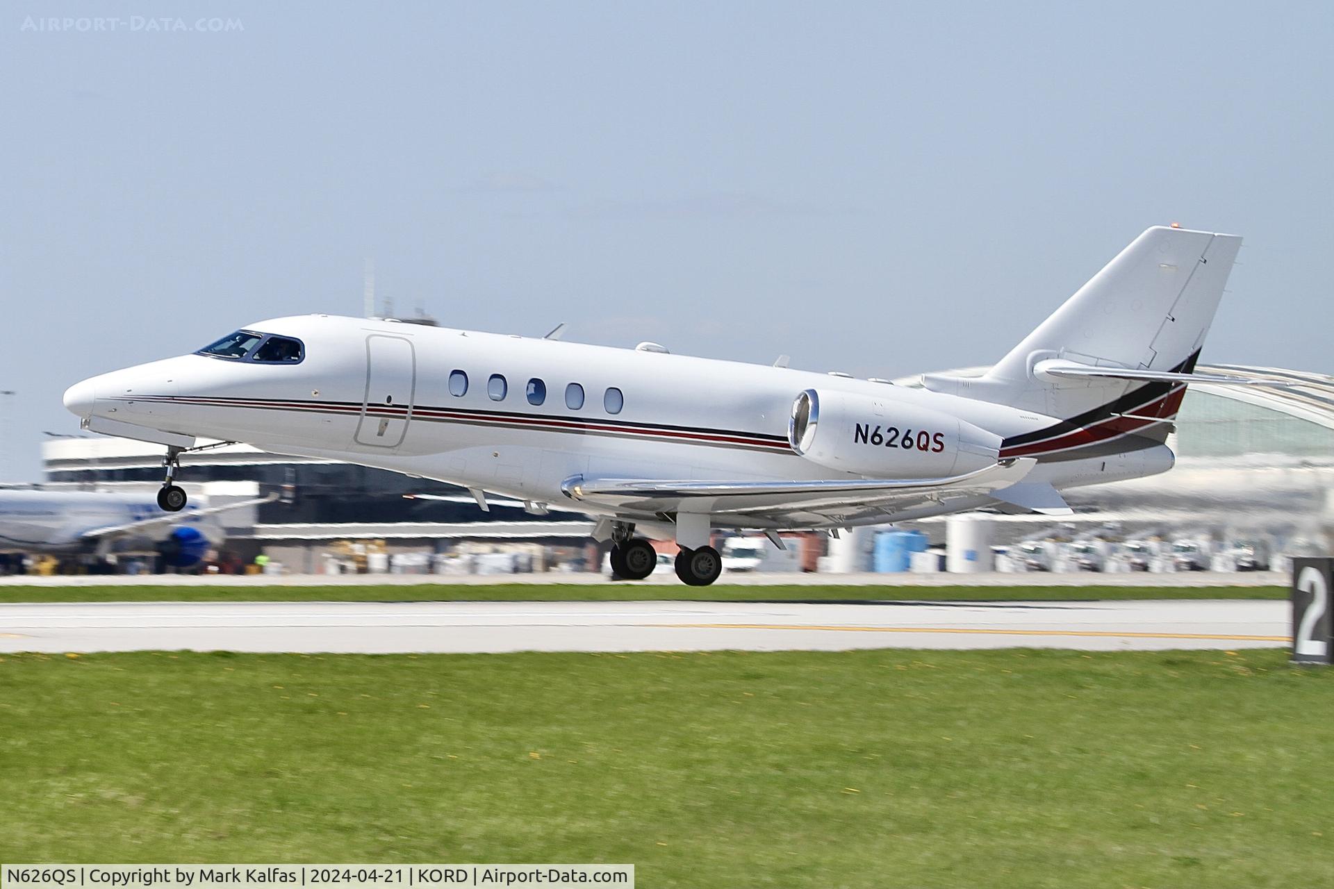 N626QS, 2018 Cessna 680A Citation Latitude C/N 680A-0164, C680A Net Jets Cessna 680A Citation Latitude N626QS EJA626 ORD-CNI. departing 22L KORD