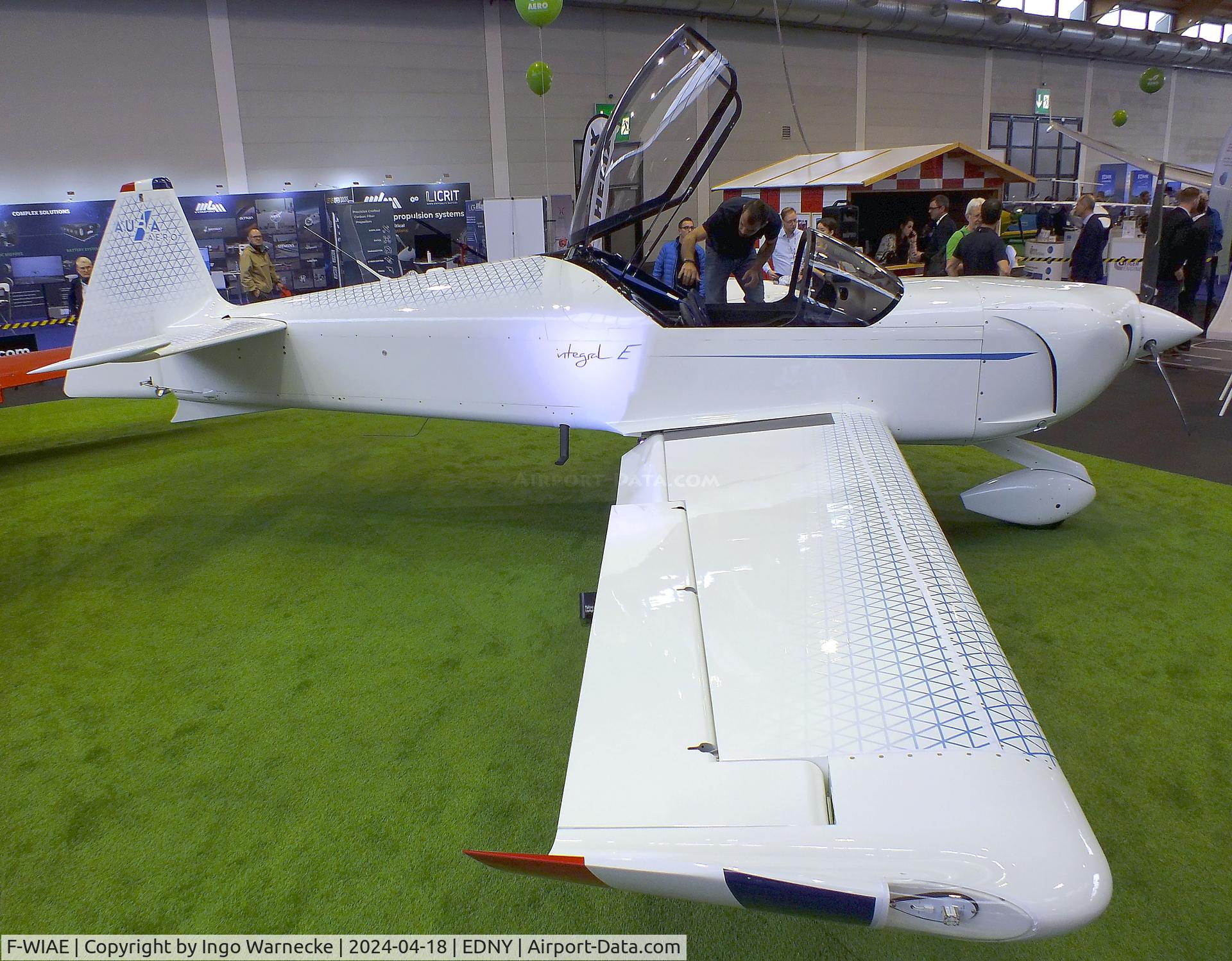 F-WIAE, 2023 Aura Aero Integral E C/N 01, Aura Aero Integral E with Safran ENGINeUS electric motor at the AERO 2024, Friedrichshafen