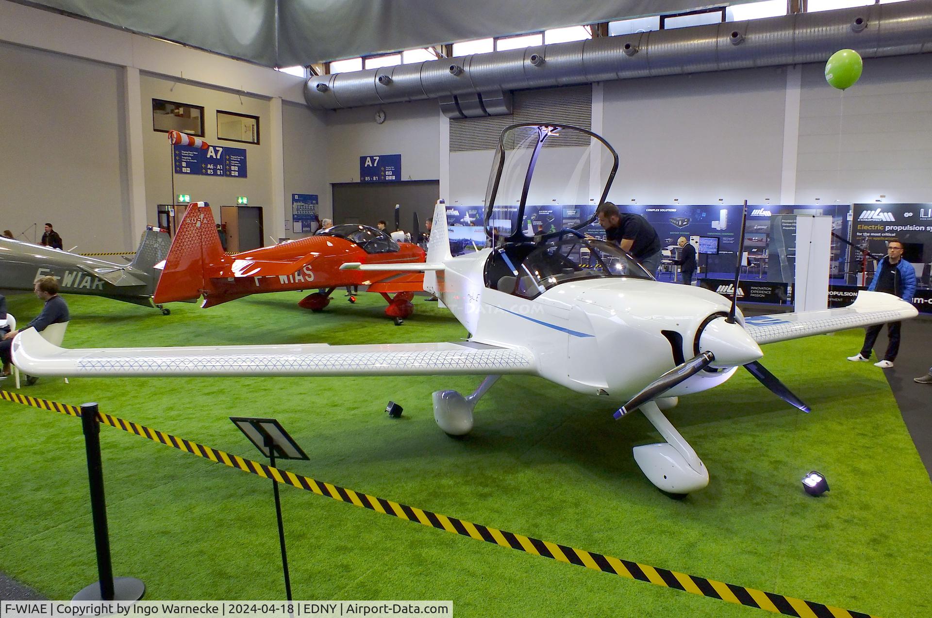 F-WIAE, 2023 Aura Aero Integral E C/N 01, Aura Aero Integral E with Safran ENGINeUS electric motor at the AERO 2024, Friedrichshafen