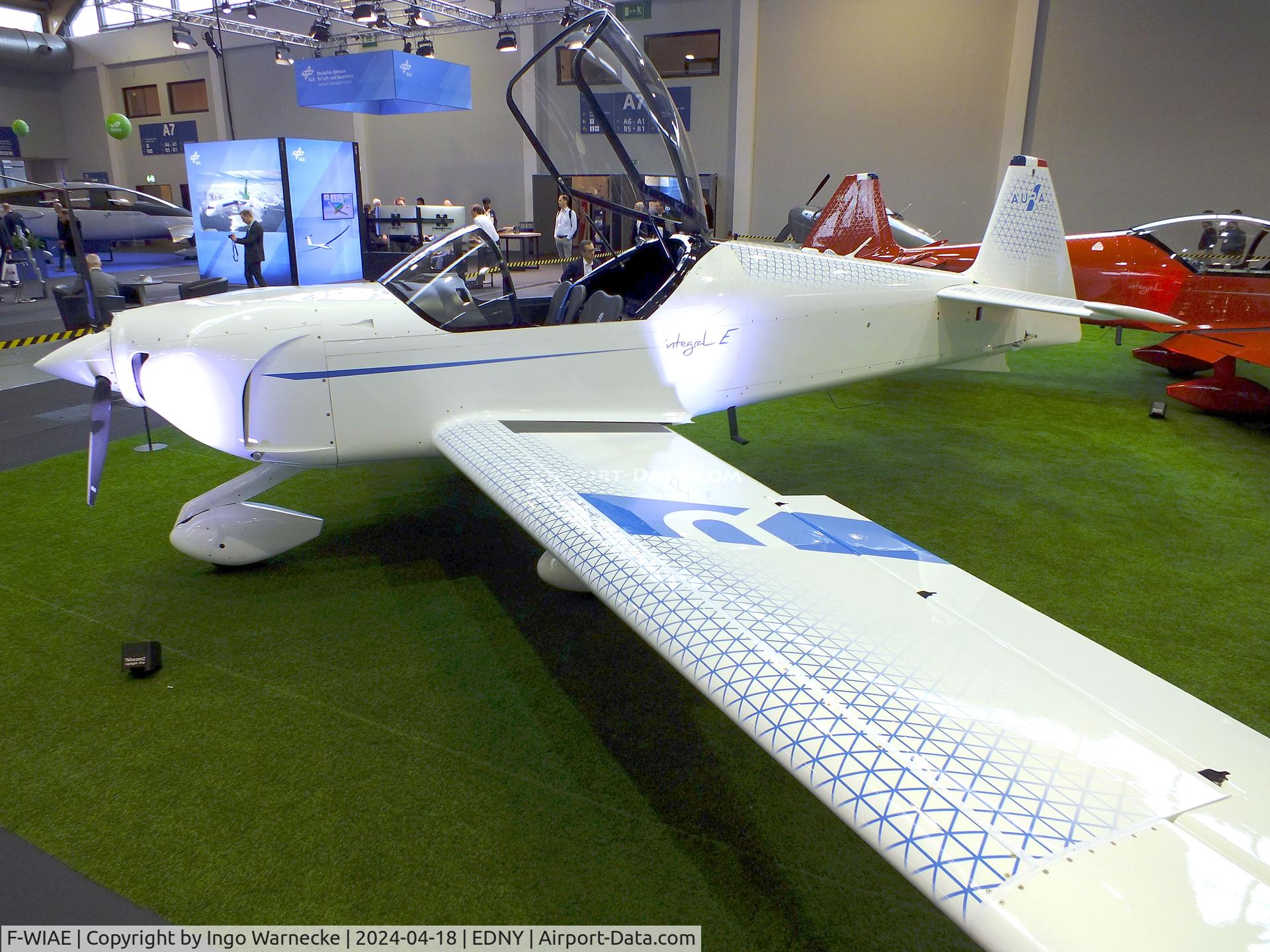F-WIAE, 2023 Aura Aero Integral E C/N 01, Aura Aero Integral E with Safran ENGINeUS electric motor at the AERO 2024, Friedrichshafen