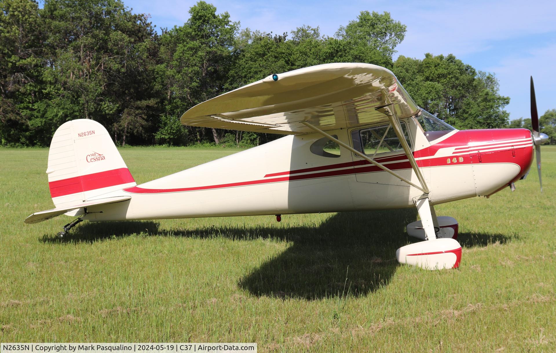 N2635N, 1947 Cessna 140 C/N 12893, Cessna 140