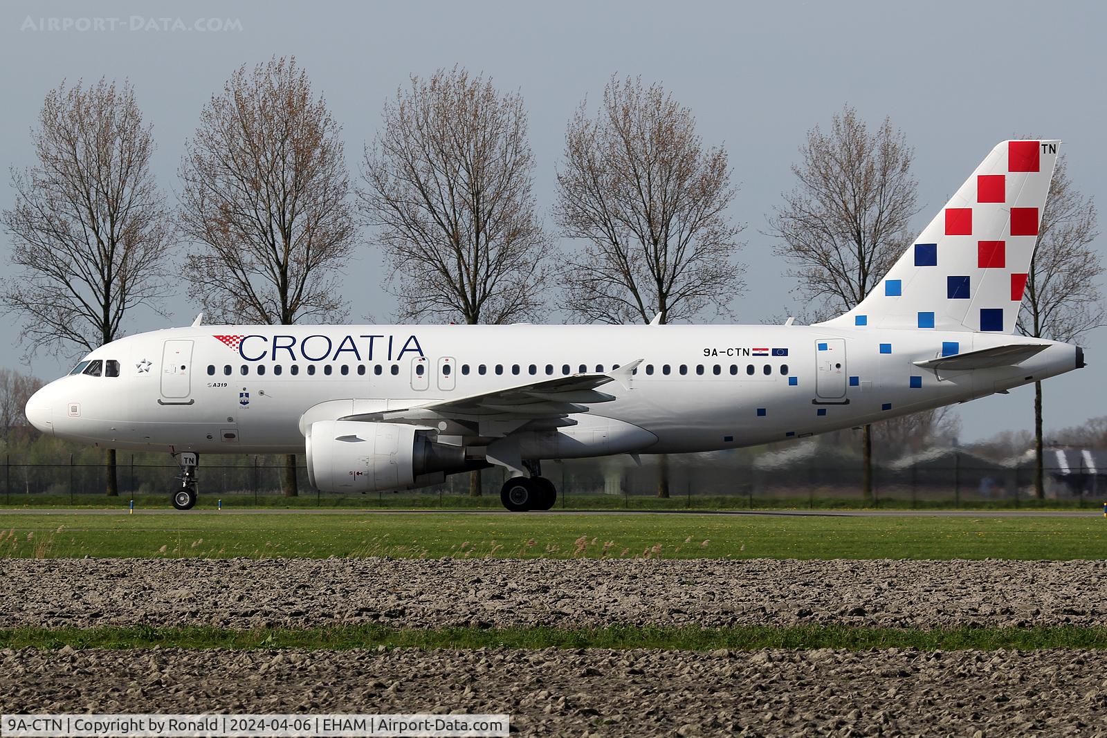 9A-CTN, 2012 Airbus A319-112 C/N 5085, at spl
