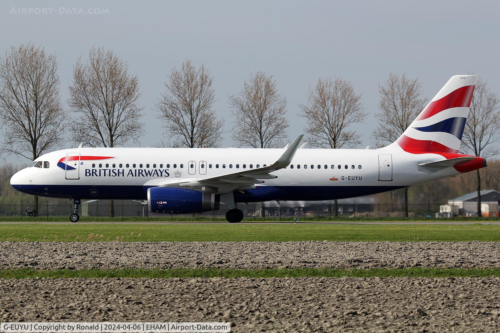G-EUYU, 2014 Airbus A320-232 C/N 6028, at spl