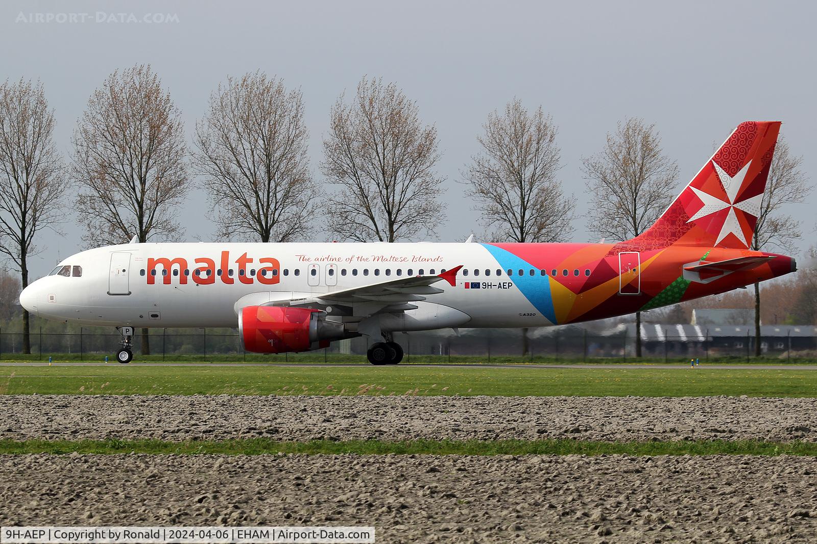 9H-AEP, 2007 Airbus A320-214 C/N 3056, at spl