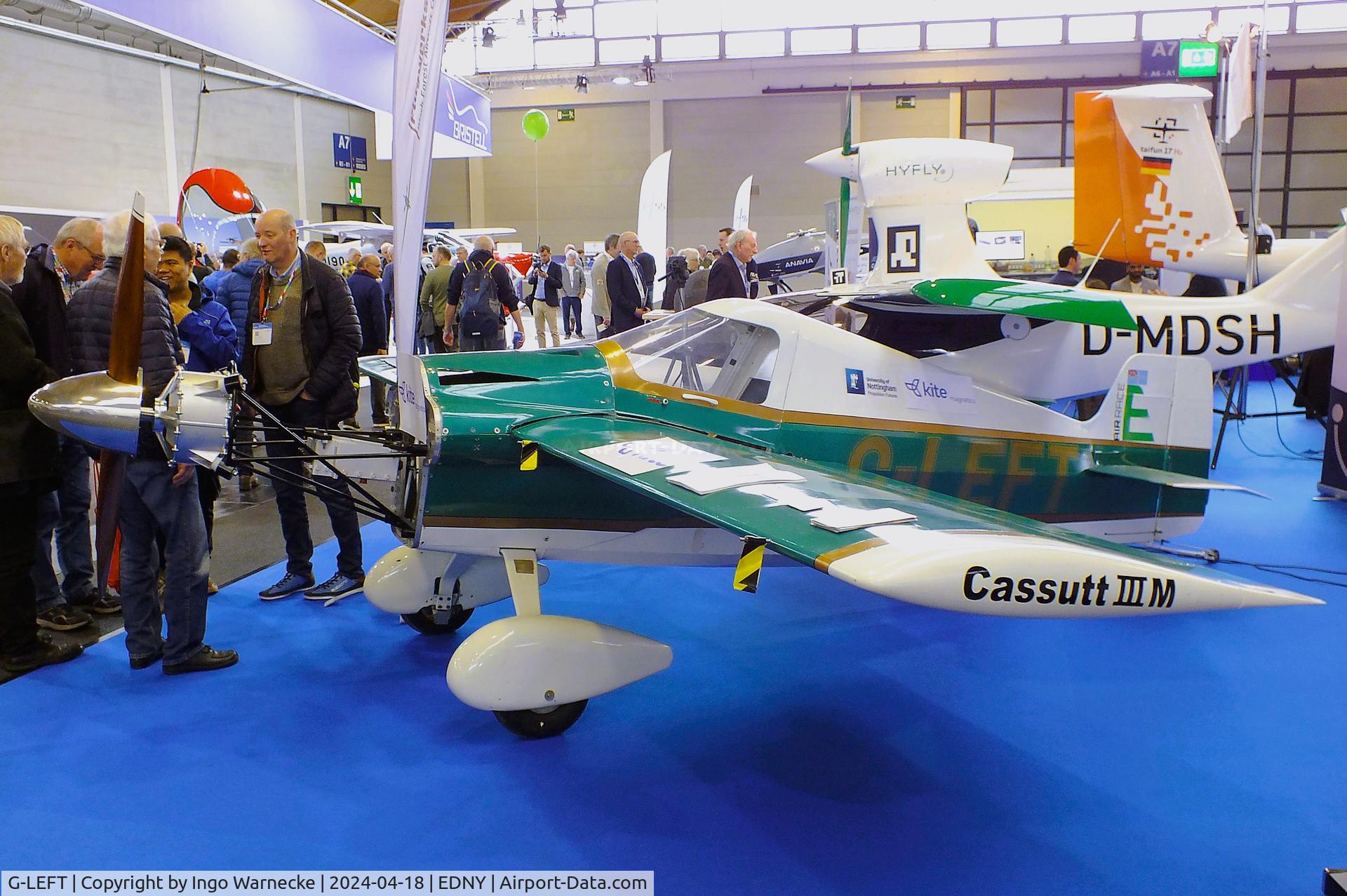 G-LEFT, 2010 Cassutt IIIM Racer C/N LAA 034-14983, Cassutt IIIM with electric motor at the AERO 2024, Friedrichshafen