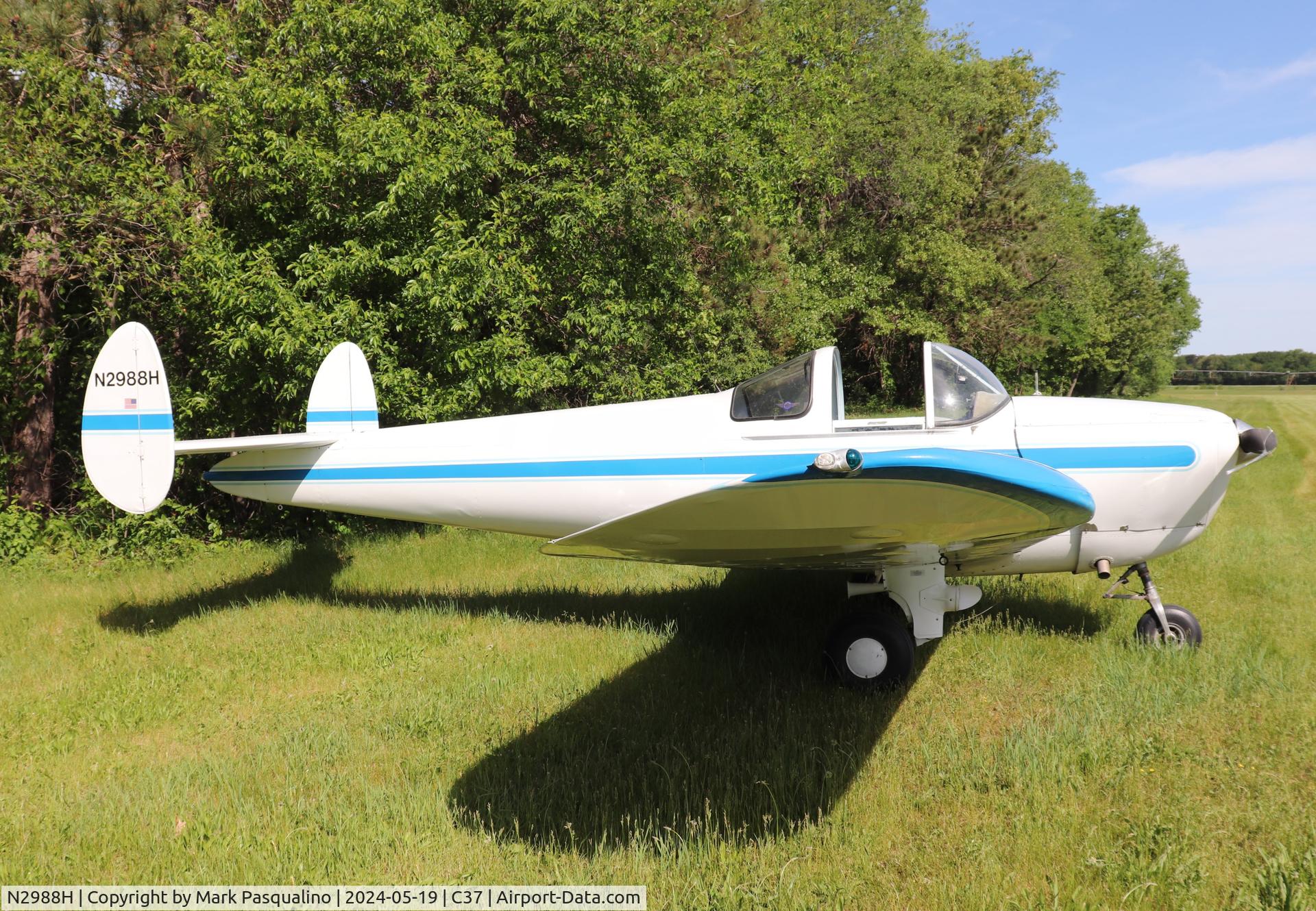 N2988H, 1946 Engineering & Research ERCOUPE 415-C C/N 3613, Ercoupe 415-C