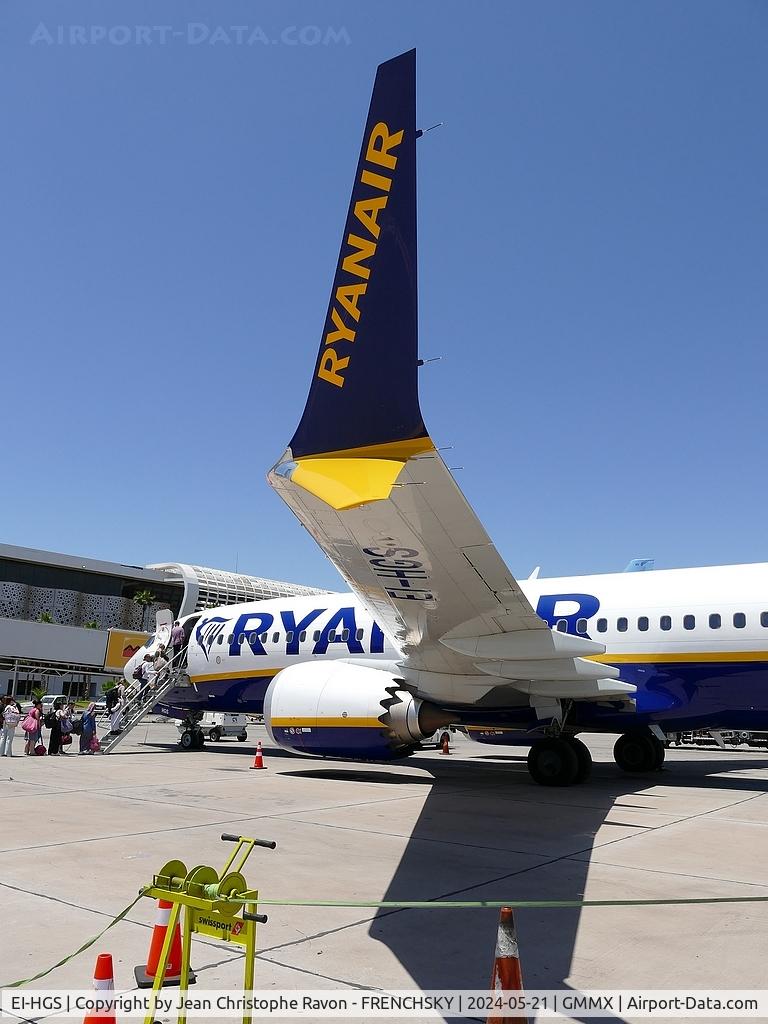 EI-HGS, 2021 Boeing 737-8-200 MAX C/N 65880, Marrakesh (RAK)	Bordeaux (BOD)	FR61