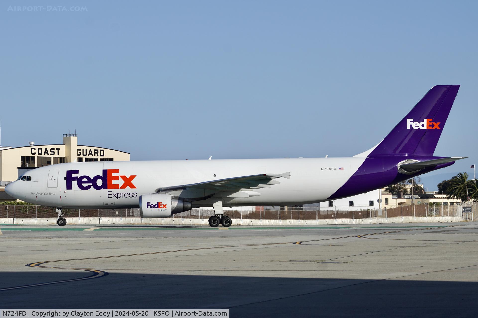 N724FD, 1989 Airbus A300B4-622R C/N 530, SFO 2024.