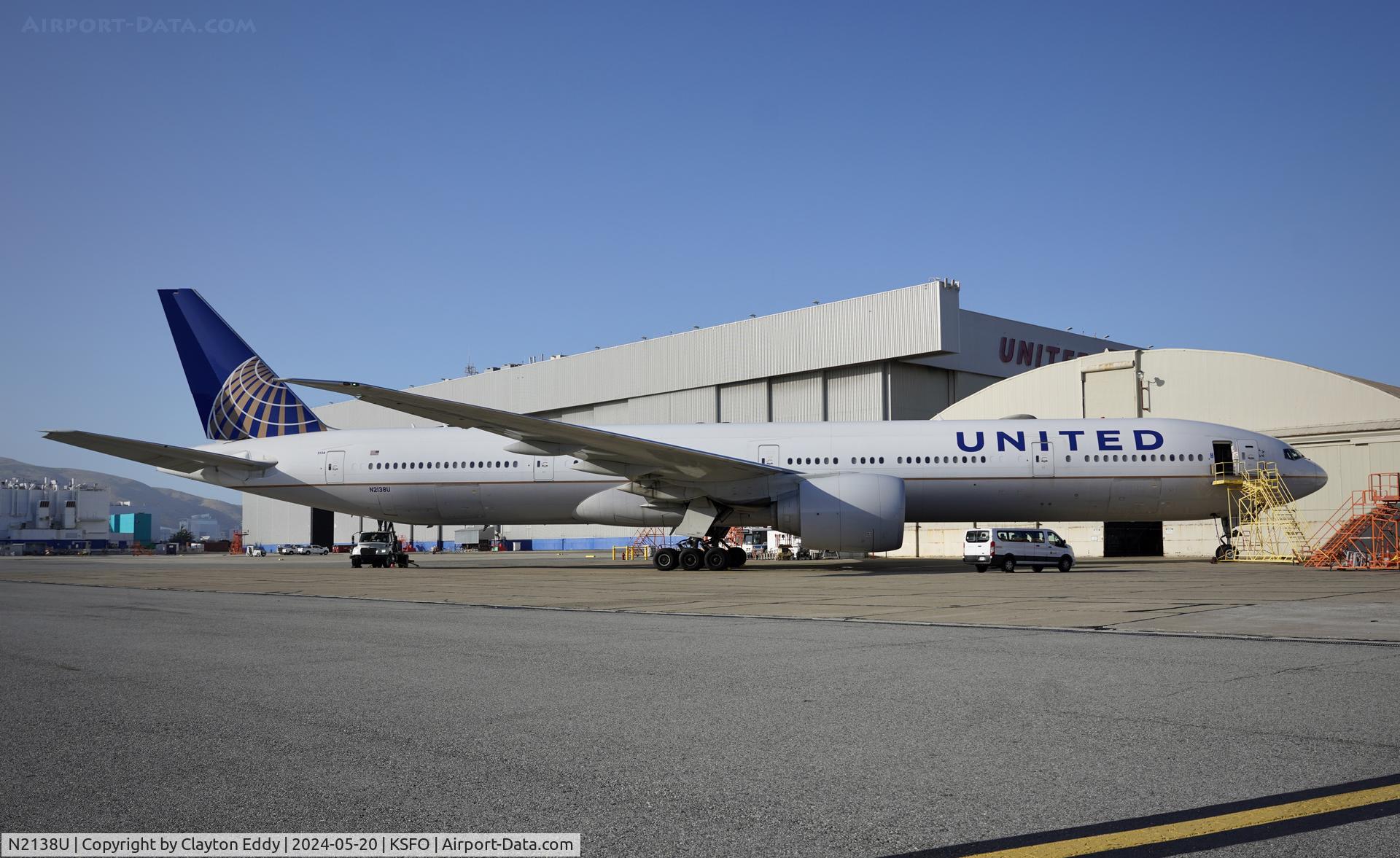 N2138U, 2017 Boeing 777-300/ER C/N 62649, SFO 2024.
