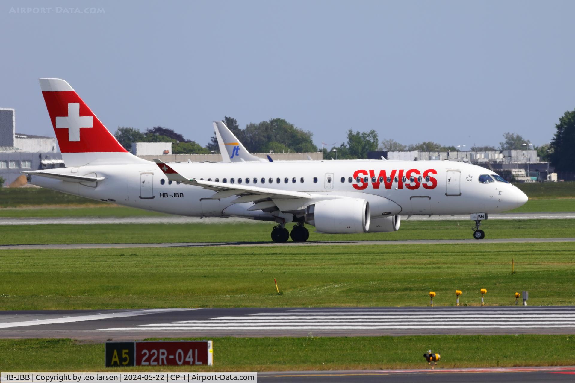HB-JBB, 2016 Bombardier CSeries CS100 (BD-500-1A10) C/N 50011, Copenhagen 22.5.2024